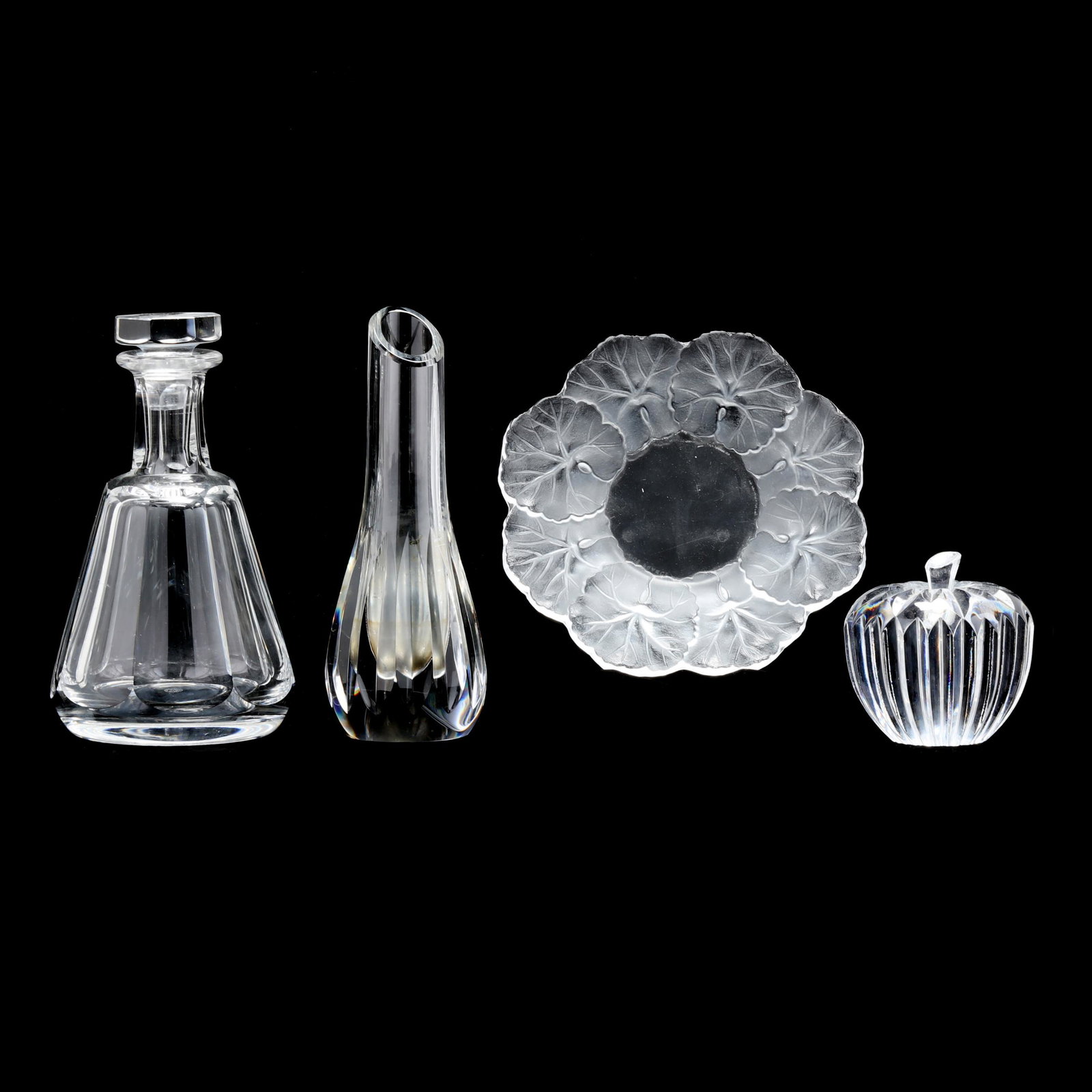 Four Pieces of Signed Crystal (1 of 9)