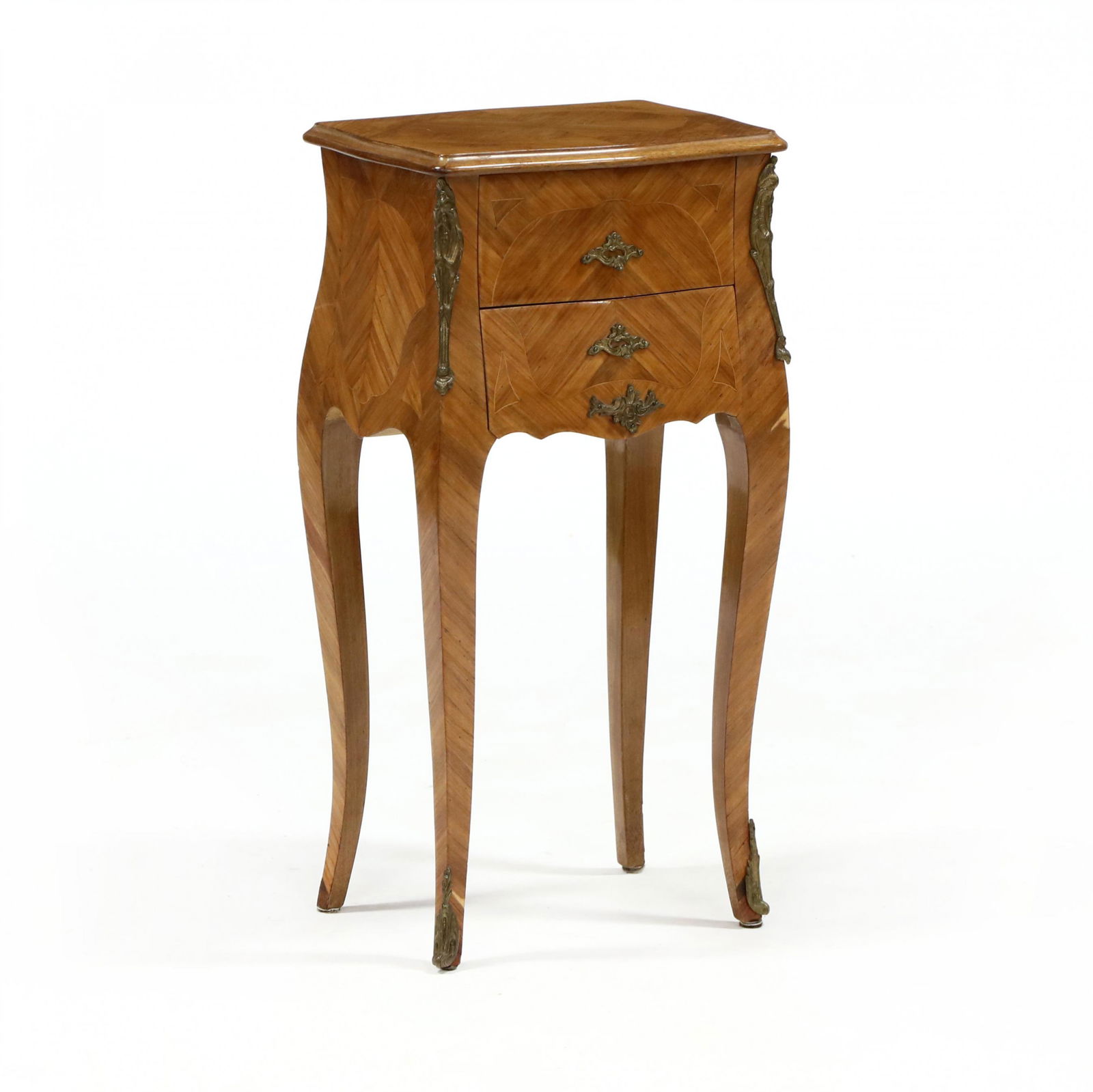 French Inlaid Kingwood Two Drawer Stand (1 of 5)