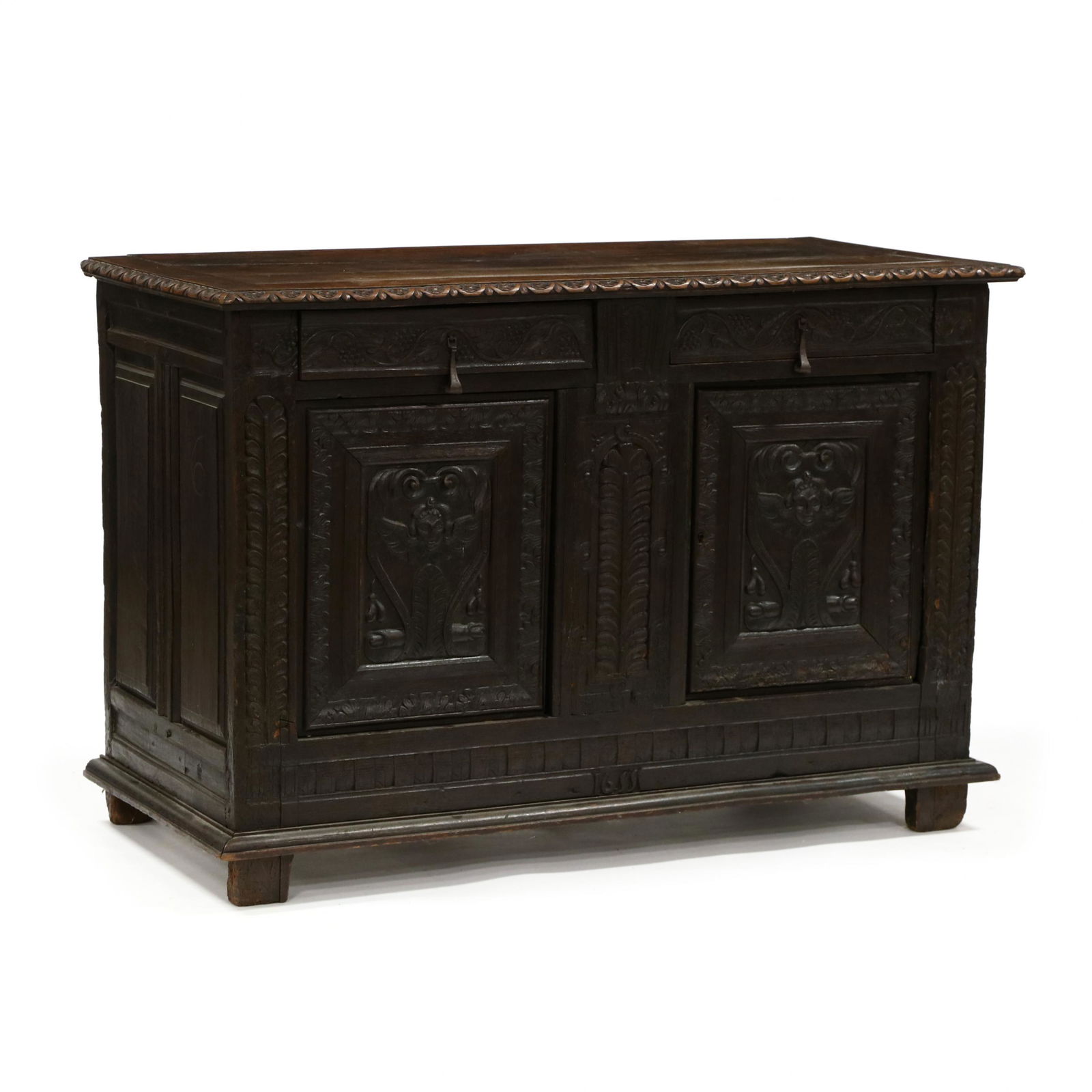 Continental Renaissance Carved Oak Buffet (1 of 9)