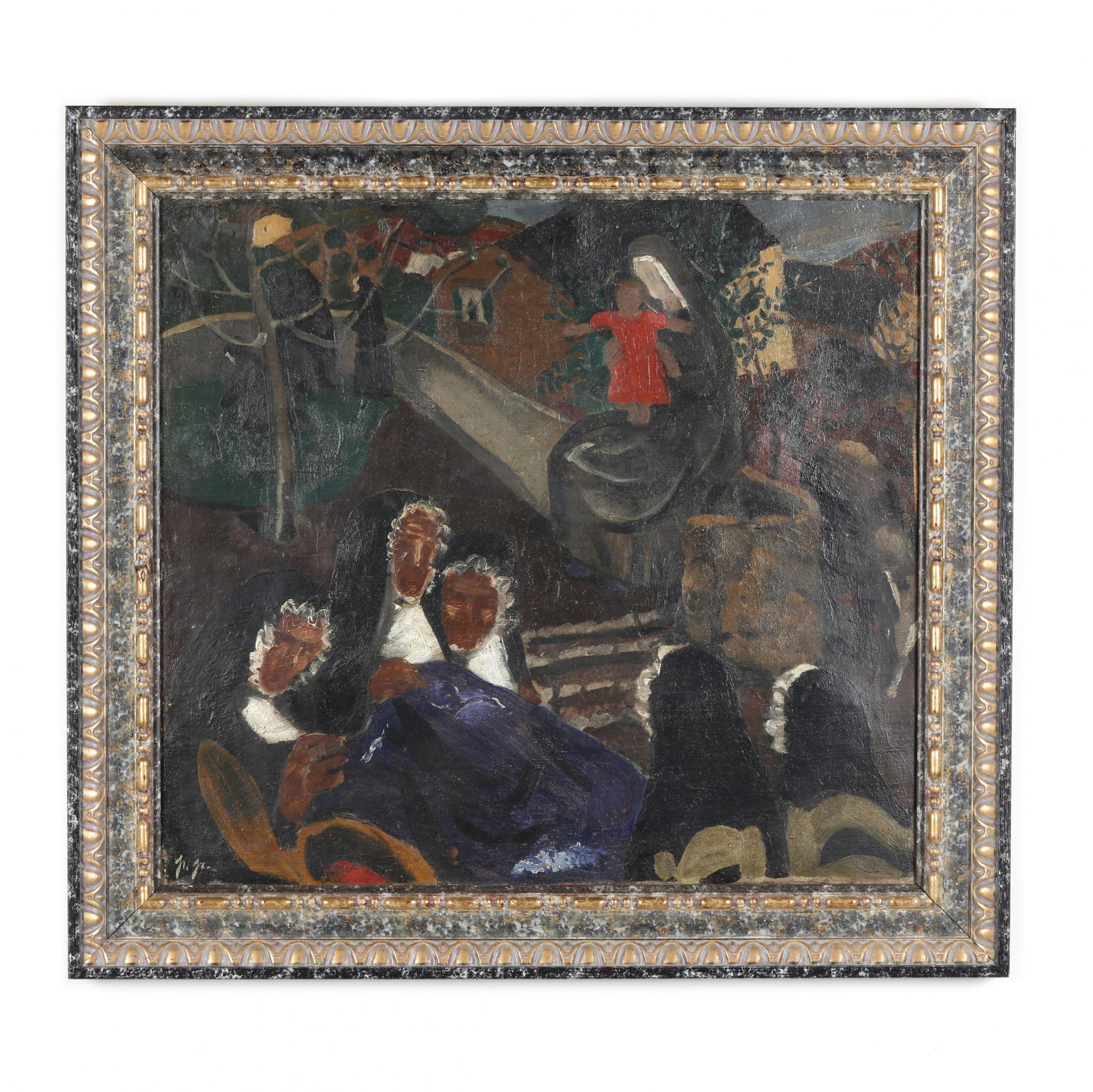 Continental School (mid-20th century), Nuns with Child (1 of 4)