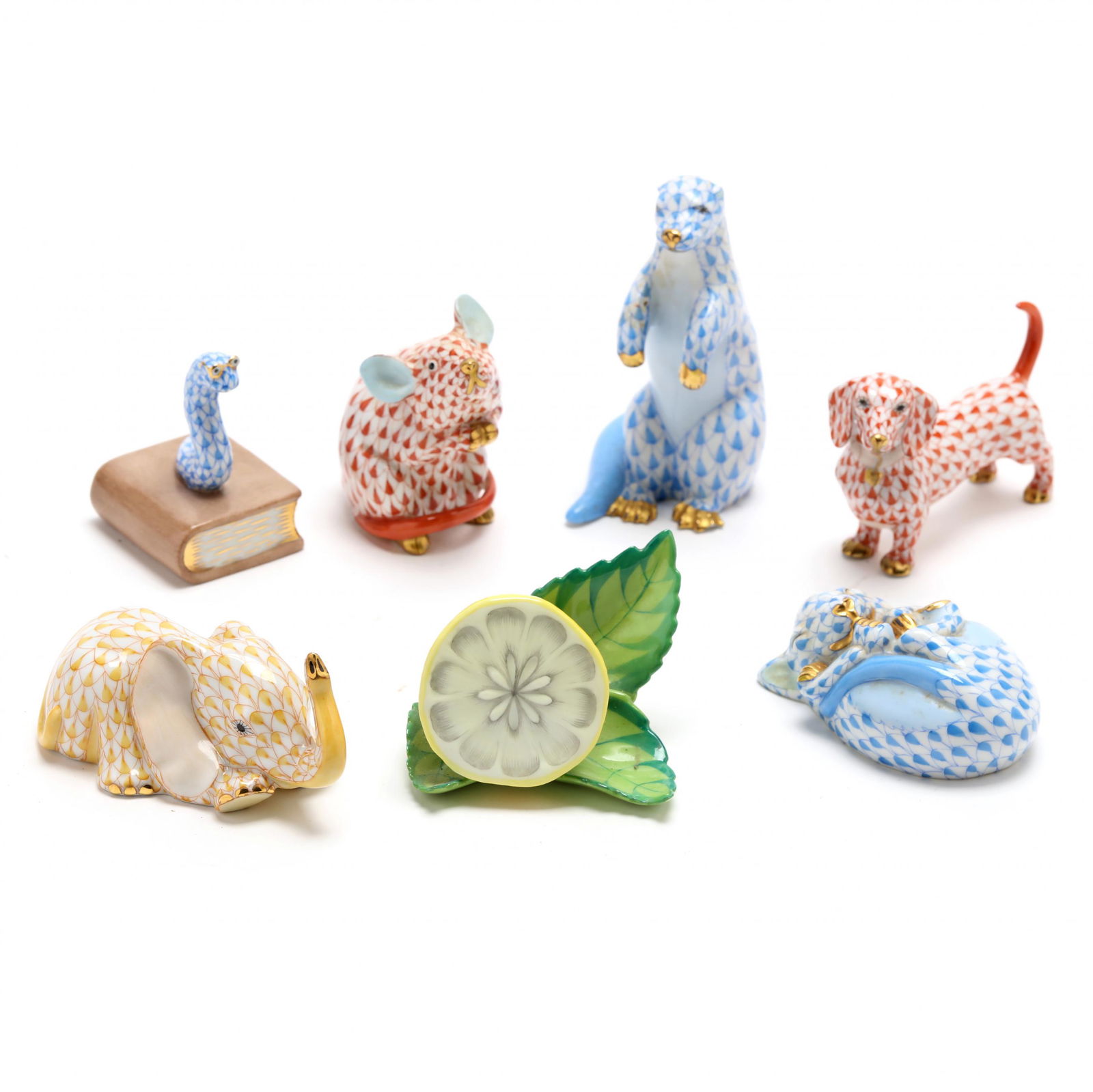 Seven Small Herend Porcelains (1 of 10)