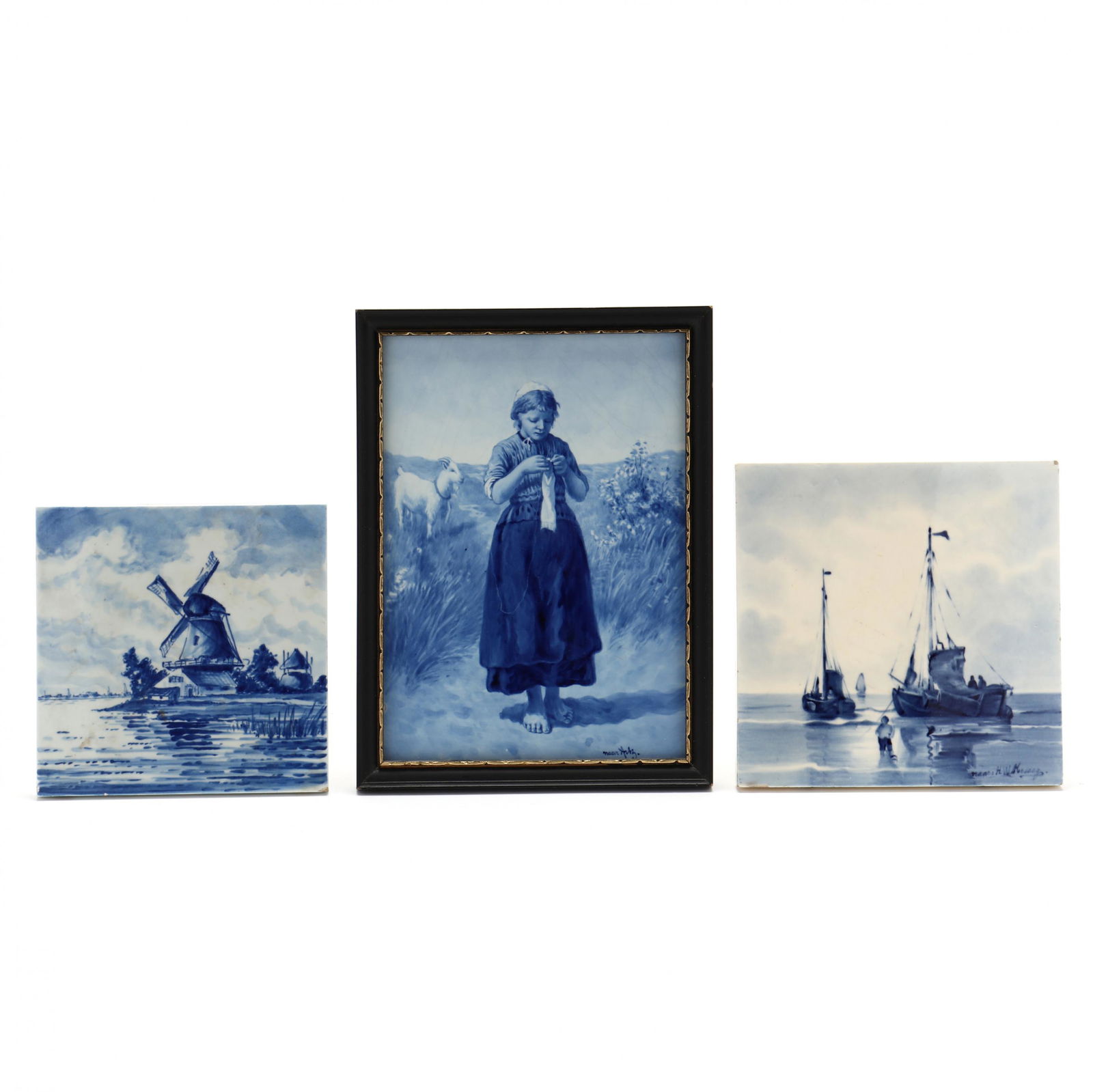 Three Royal Delft Tiles (1 of 10)