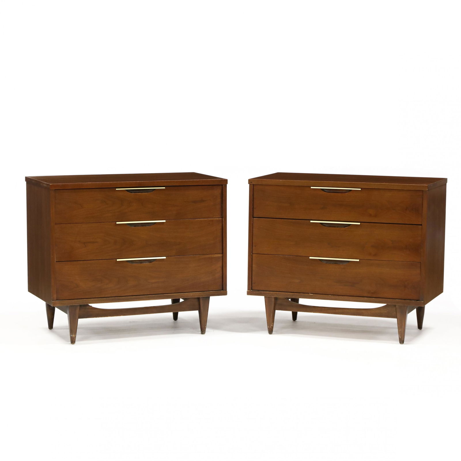 Kent-Coffey, Pair of Walnut  Tableau  Chests (1 of 6)