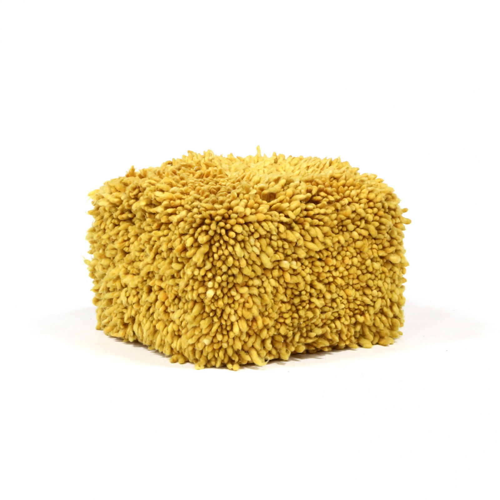 Modern Shaggy Ottoman (1 of 3)