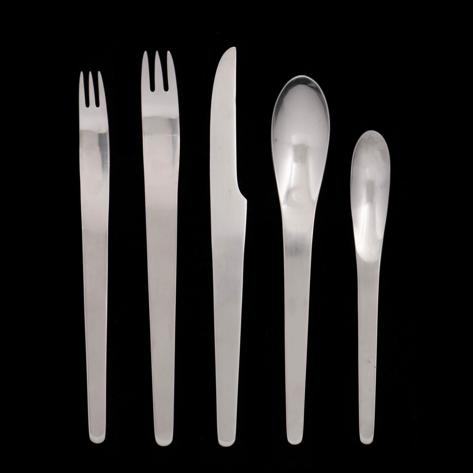 Georg Jensen,  Arne Jacobsen  Stainless Flatware Set (1 of 5)