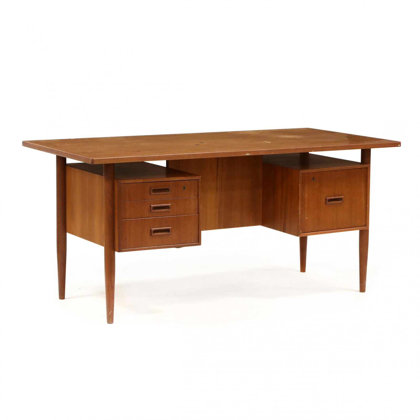 Danish Modern Teak Desk (1 of 6)