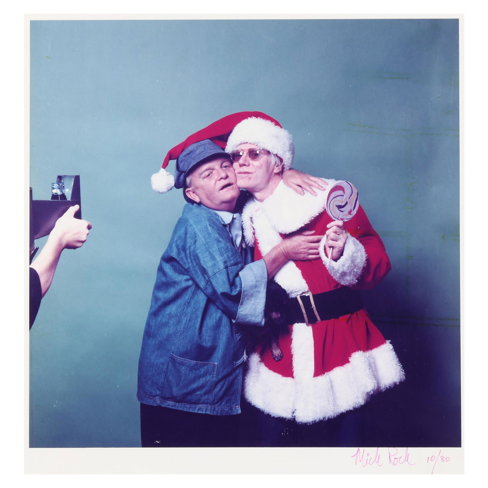 Mick Rock (American, b. 1949),  Andy Warhol and Truman (1 of 4)