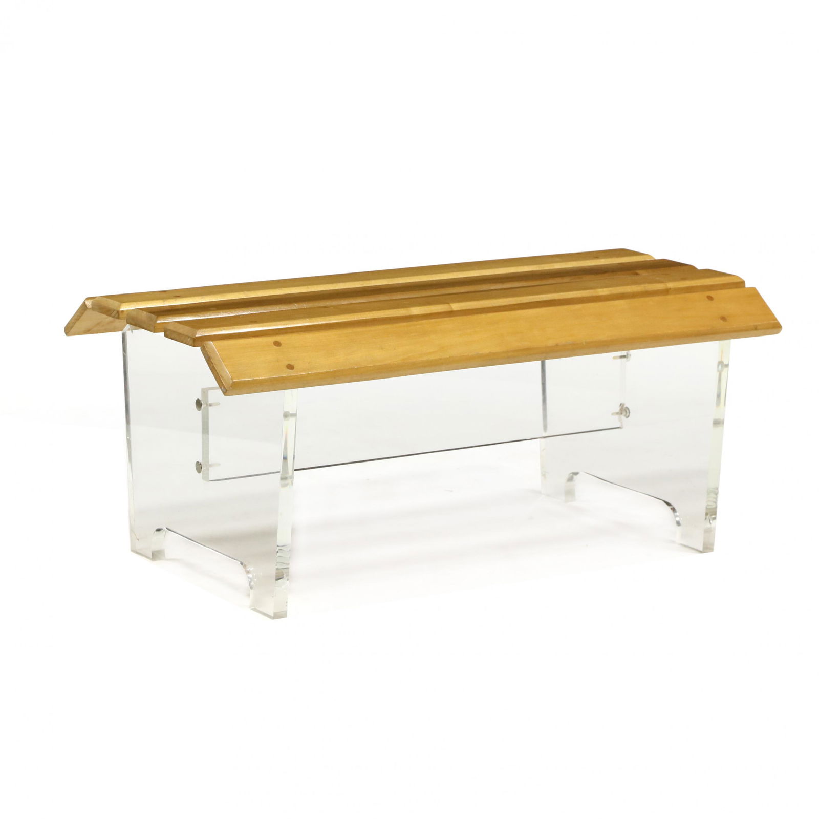 Vintage Lucite Slat Bench (1 of 3)