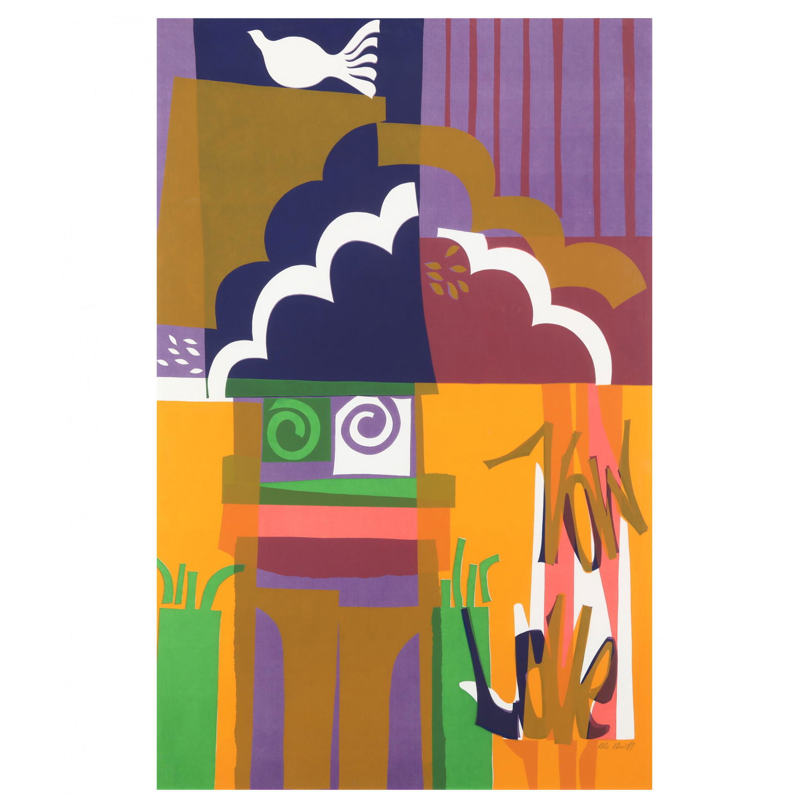 attributed Lloyd McNeill (American, b. 1935),  Vow Love (1 of 4)