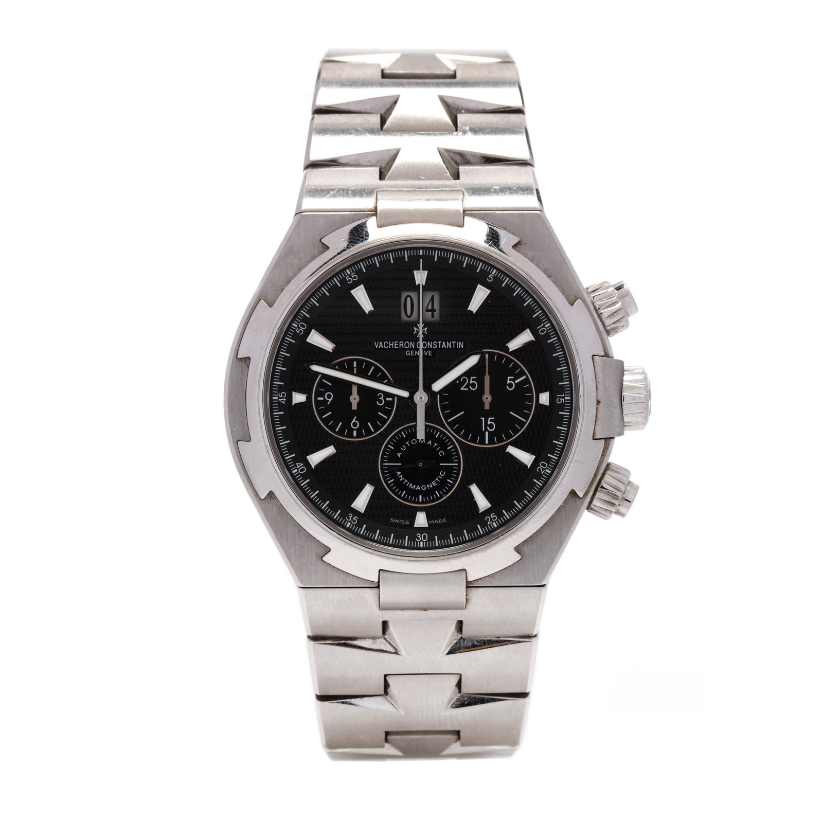 Gent's Stainless Steel Overseas Chronograph Watch, (1 of 8)