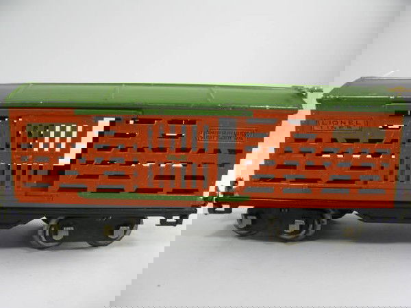 Lionel prewar standard gauge 513 Stock Car: Lionel prewar standard gauge 513 Stock Car