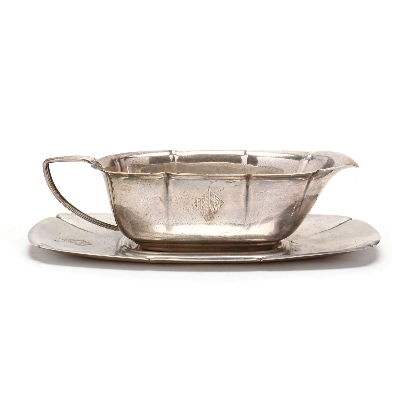 Reed & Barton Sterling Silver Sauce Boat and Undertray (1 of 8)