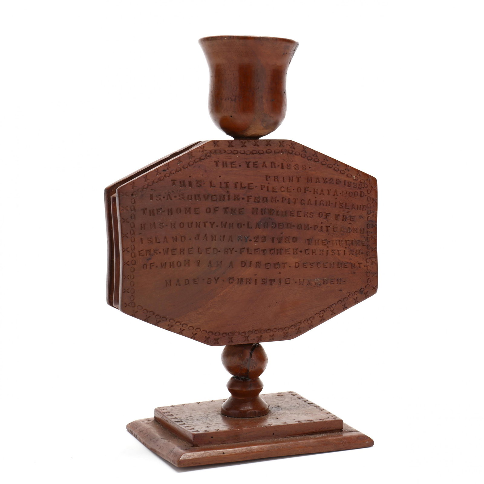 HMS Bounty Memento From Pitcairn Island (1 of 5)