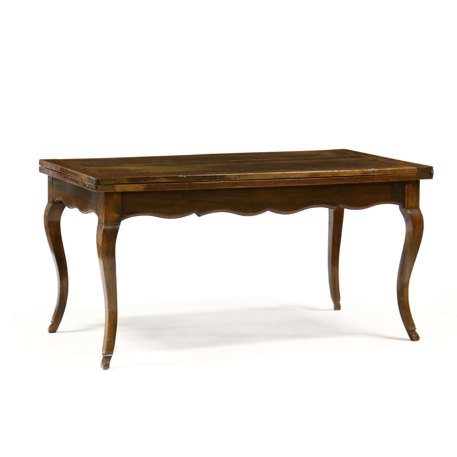 French Provincial Walnut Flip Top Dining Table, (1 of 10)
