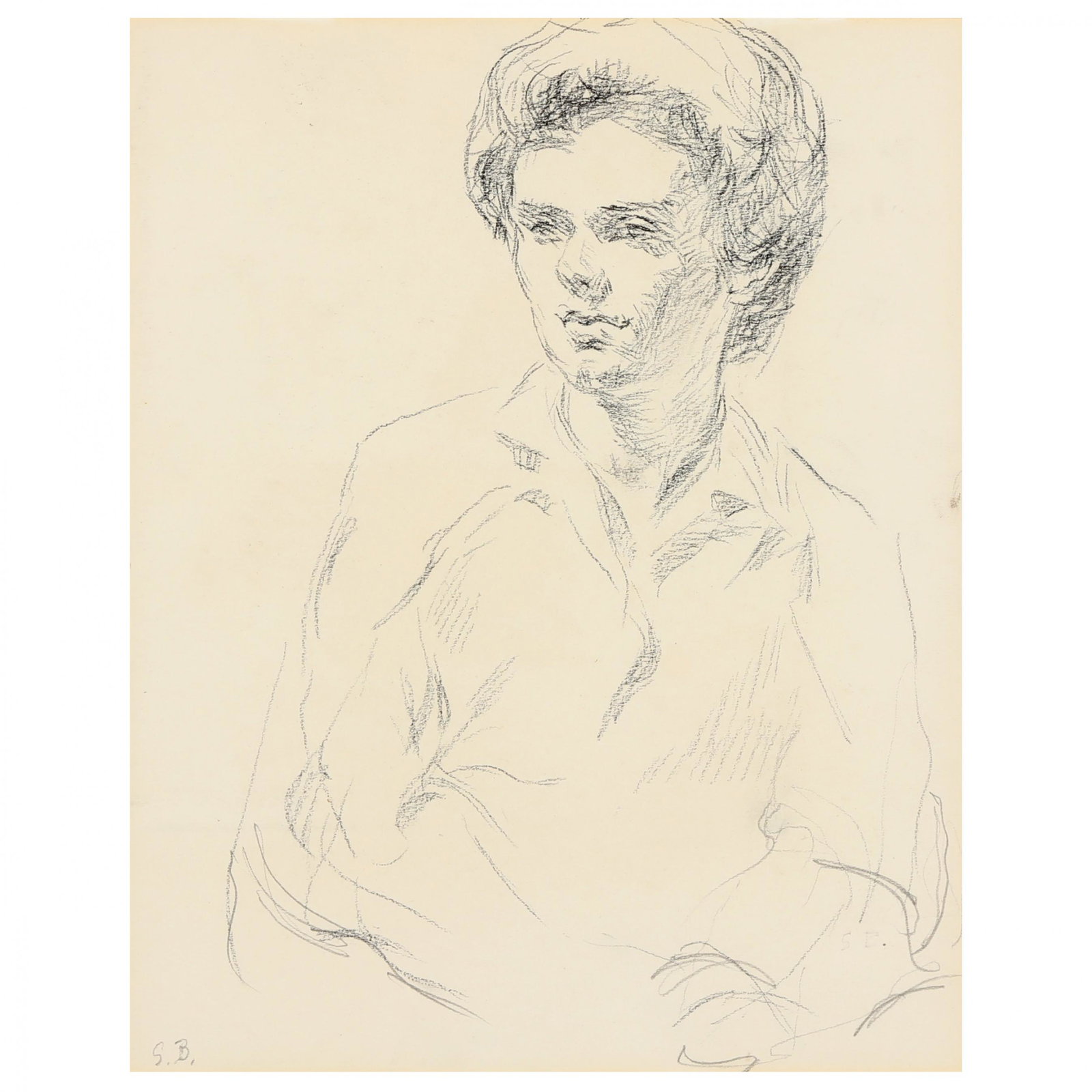 Sarah Blakeslee (American, 1912-2005), Portrait Sketch (1 of 5)