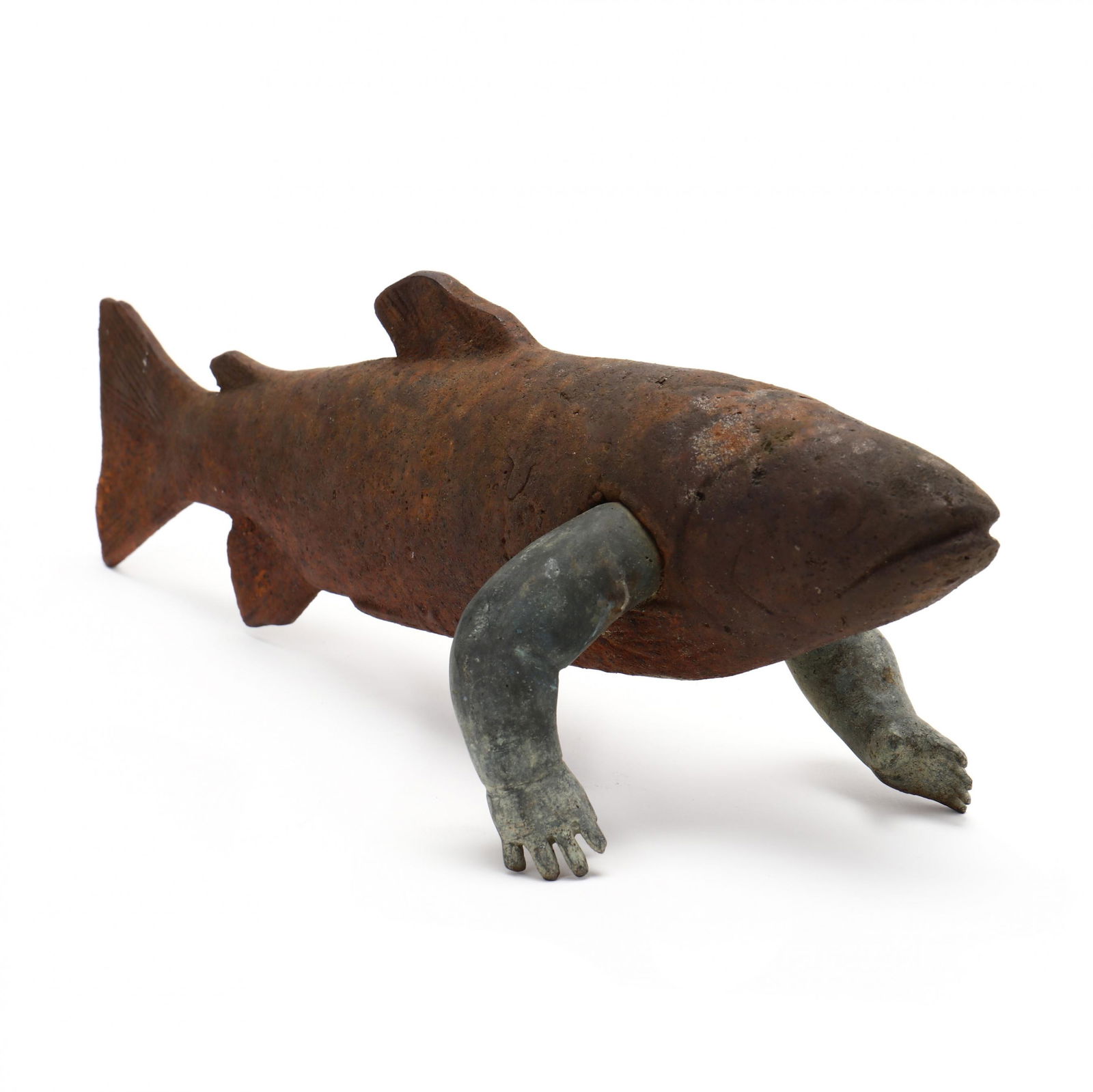 Contemporary Metal Fish Sculpture (1 of 4)