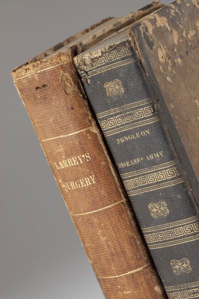 Two Napoleonic Wars Medical Books: Two Napoleonic Wars Medical Books as follows: Larrey, D. J., M.D., translated and annotated by Hall, Richard Willmott, M.D., MEMOIRS OF MILITARY SURGERY AND CAMPAIGNS OF THE FRENCH ARMIES, (Baltimore: