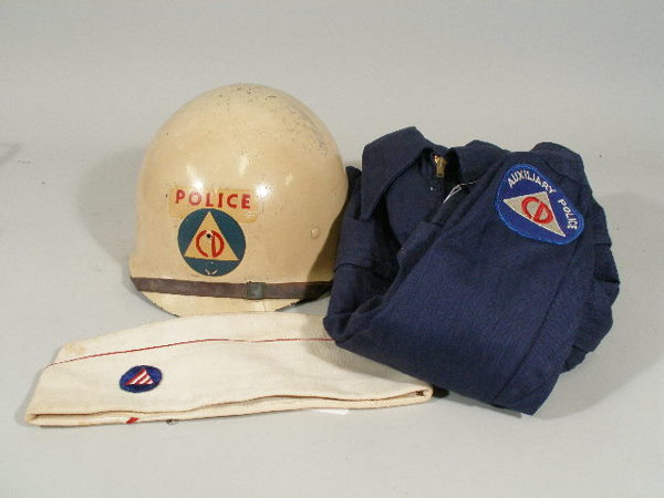 Group of Seven Vintage Civil Defense Articles, - 2