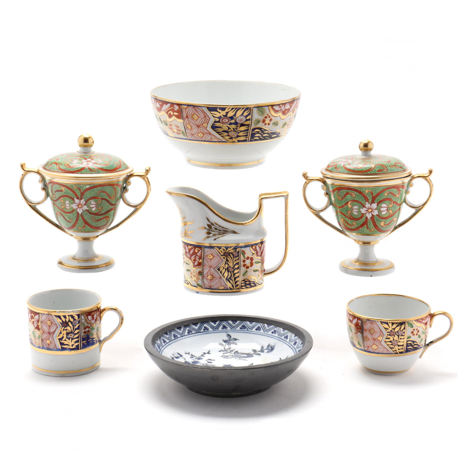 A Group of Seven Porcelain Table Items (1 of 8)