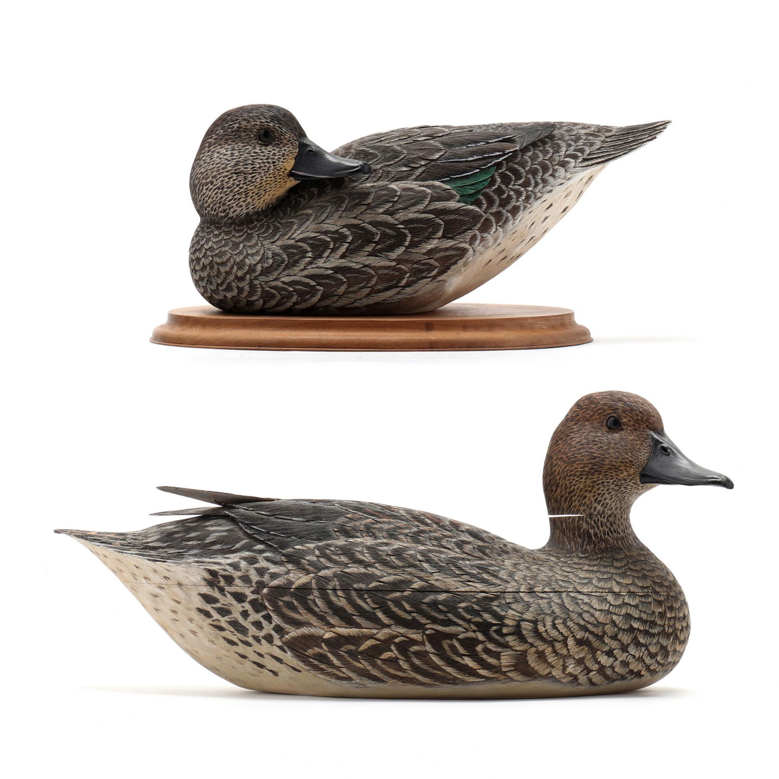 George C. Kieffer (IL, 1932-2016), Two Hen Decoys (1 of 10)