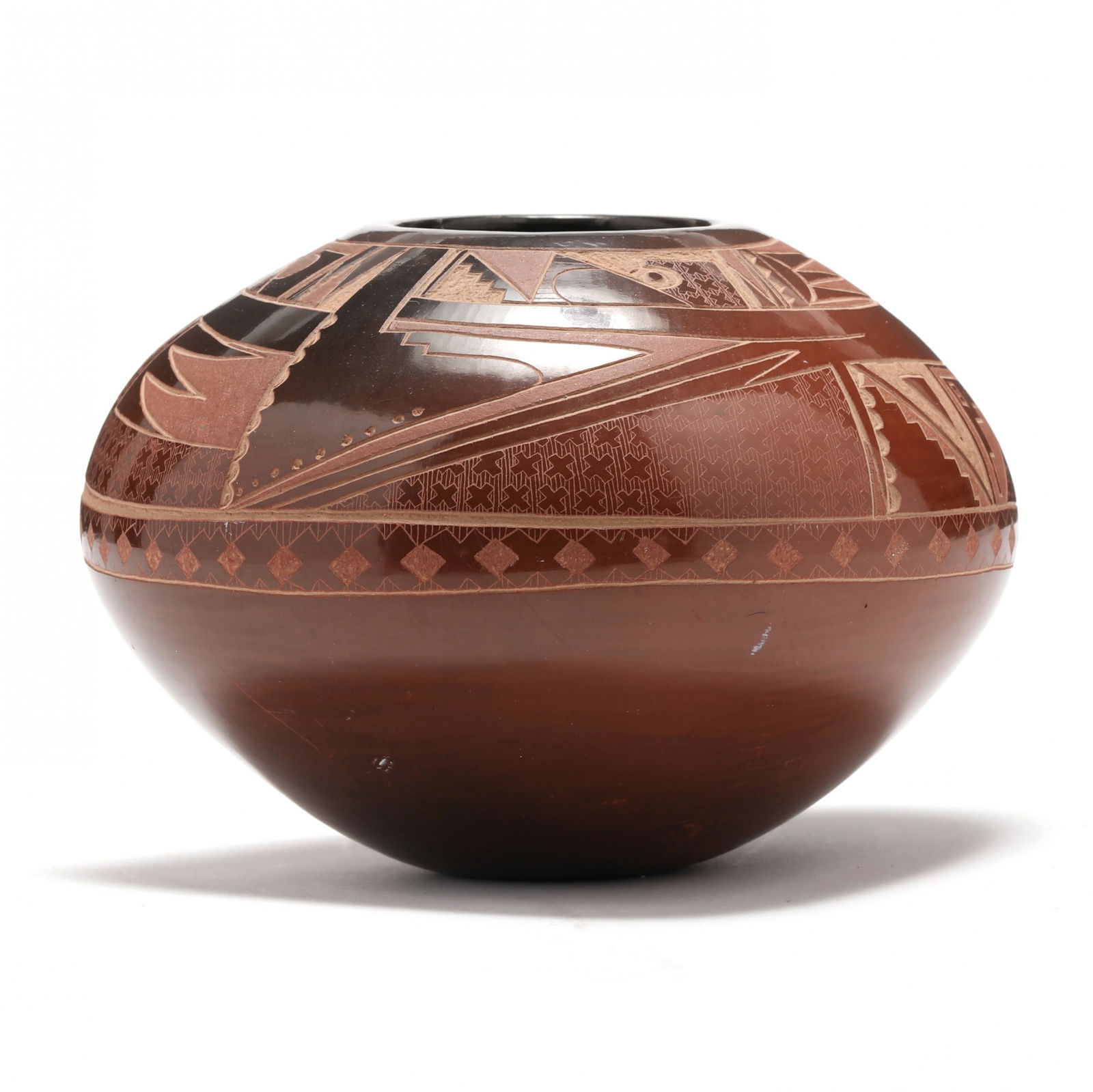 Contemporary Native American Jar, Susan Folwell, (Santa (1 of 8)