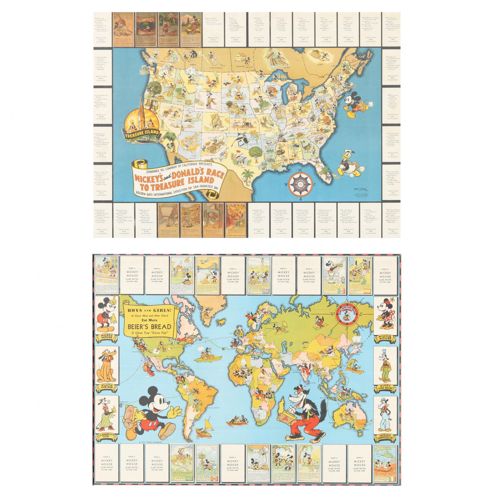 Two Disney-Themed Game Premiums Featuring Framed Maps (1 of 7)