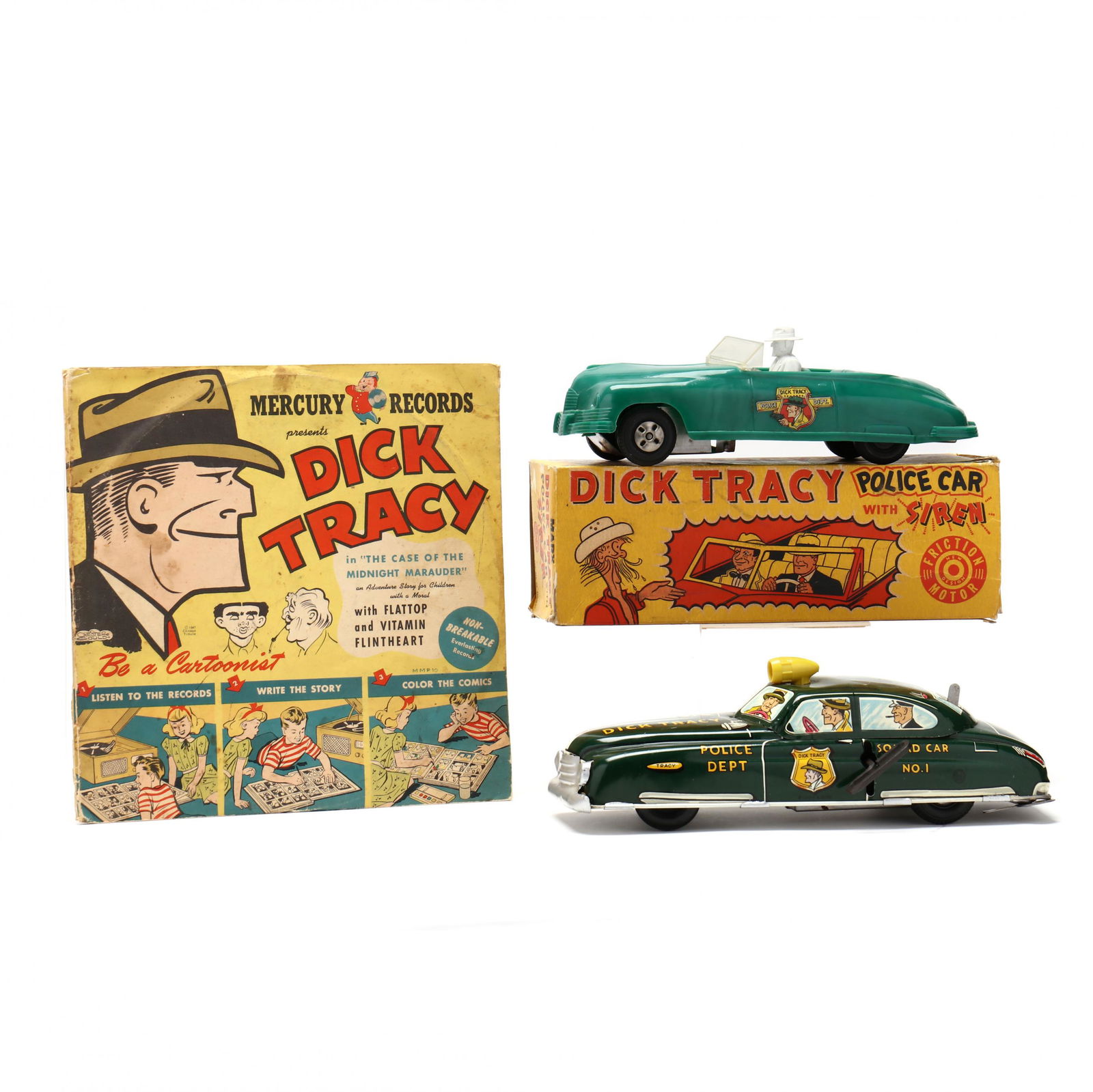 Three Vintage Dick Tracy Toys (1 of 7)