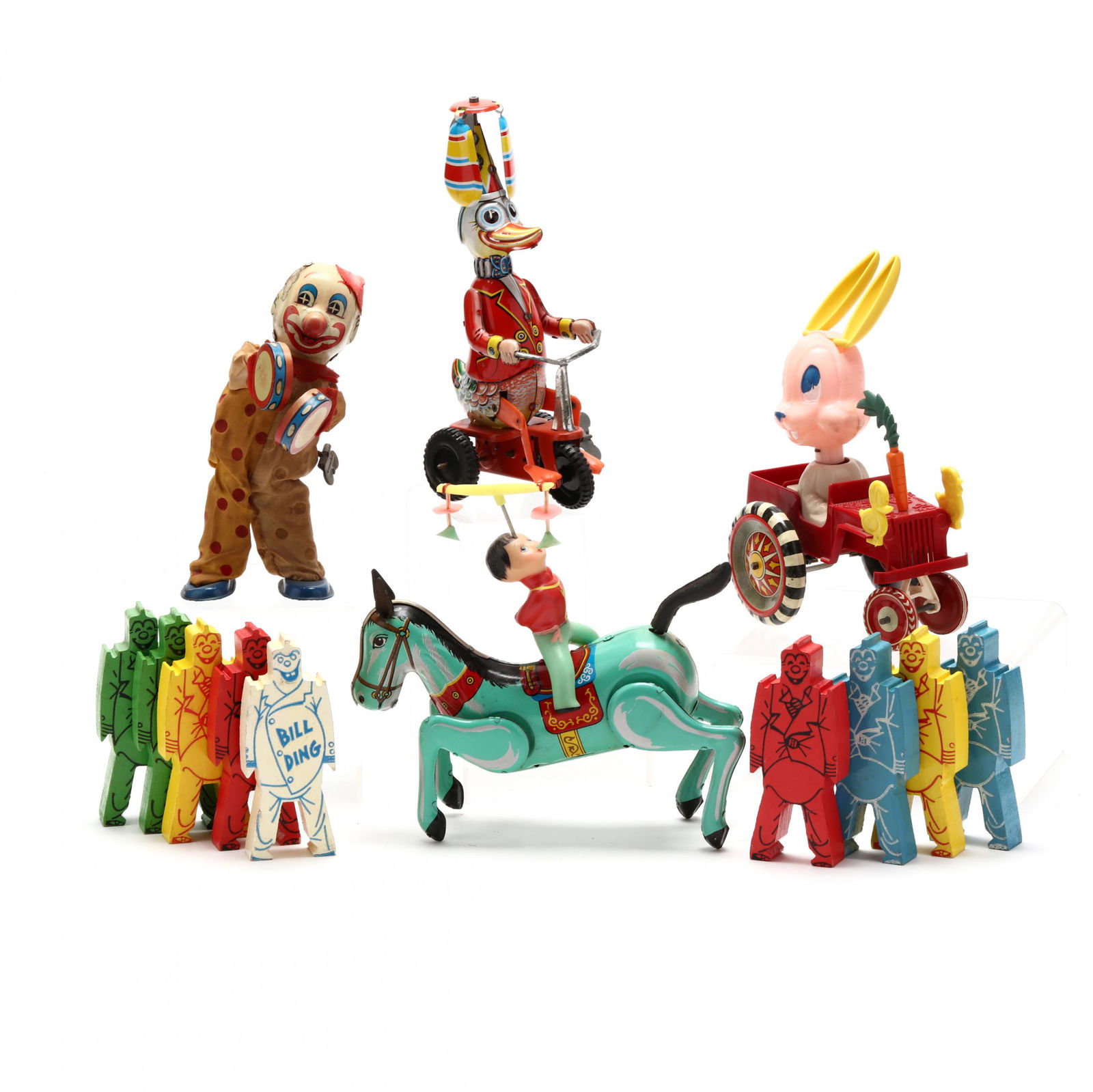 A Selection of Five Clown and Circus Related Toys (1 of 6)
