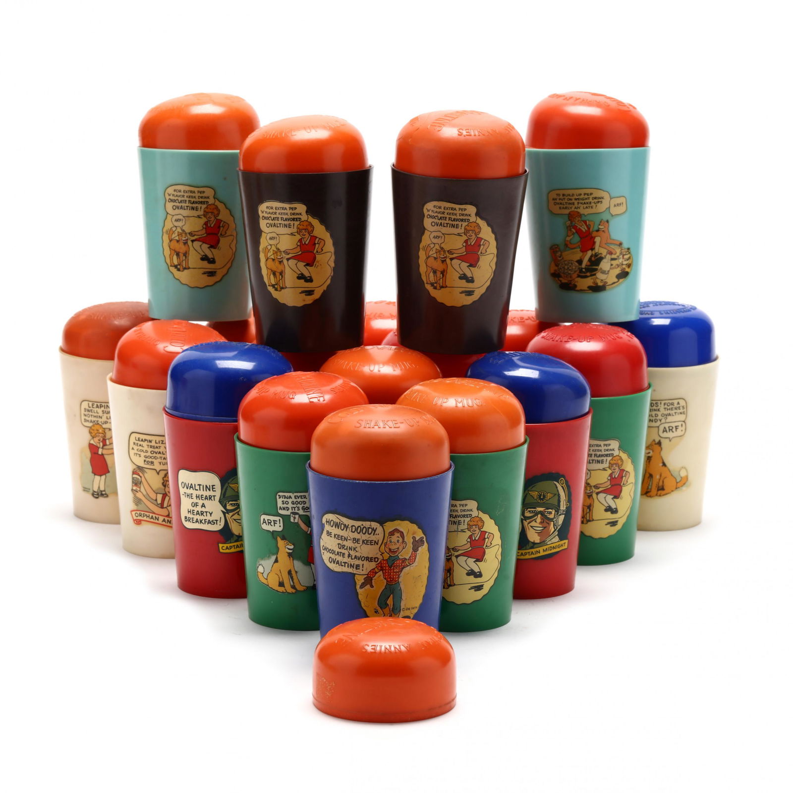 Collection of (27) Vintage Ovaltine Shakers and Mugs (1 of 7)