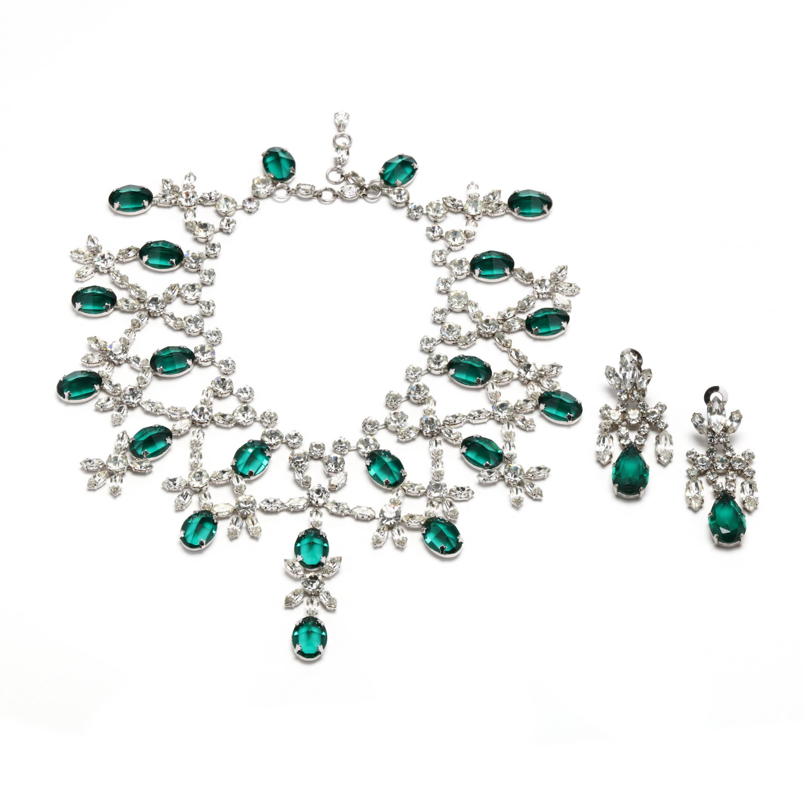 Costume Necklace and Earrings (1 of 4)