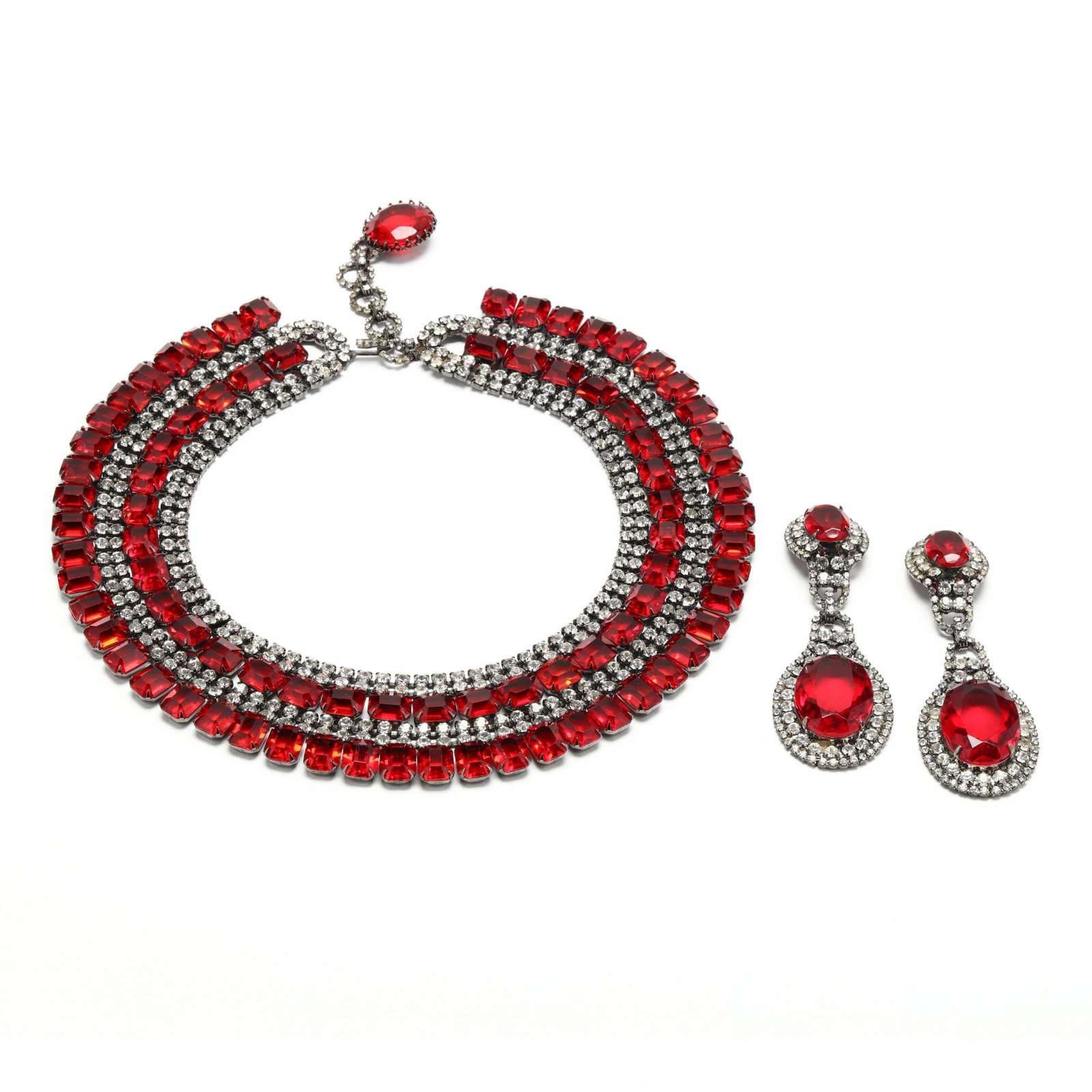 Vintage Costume Necklace and Earrings (1 of 5)