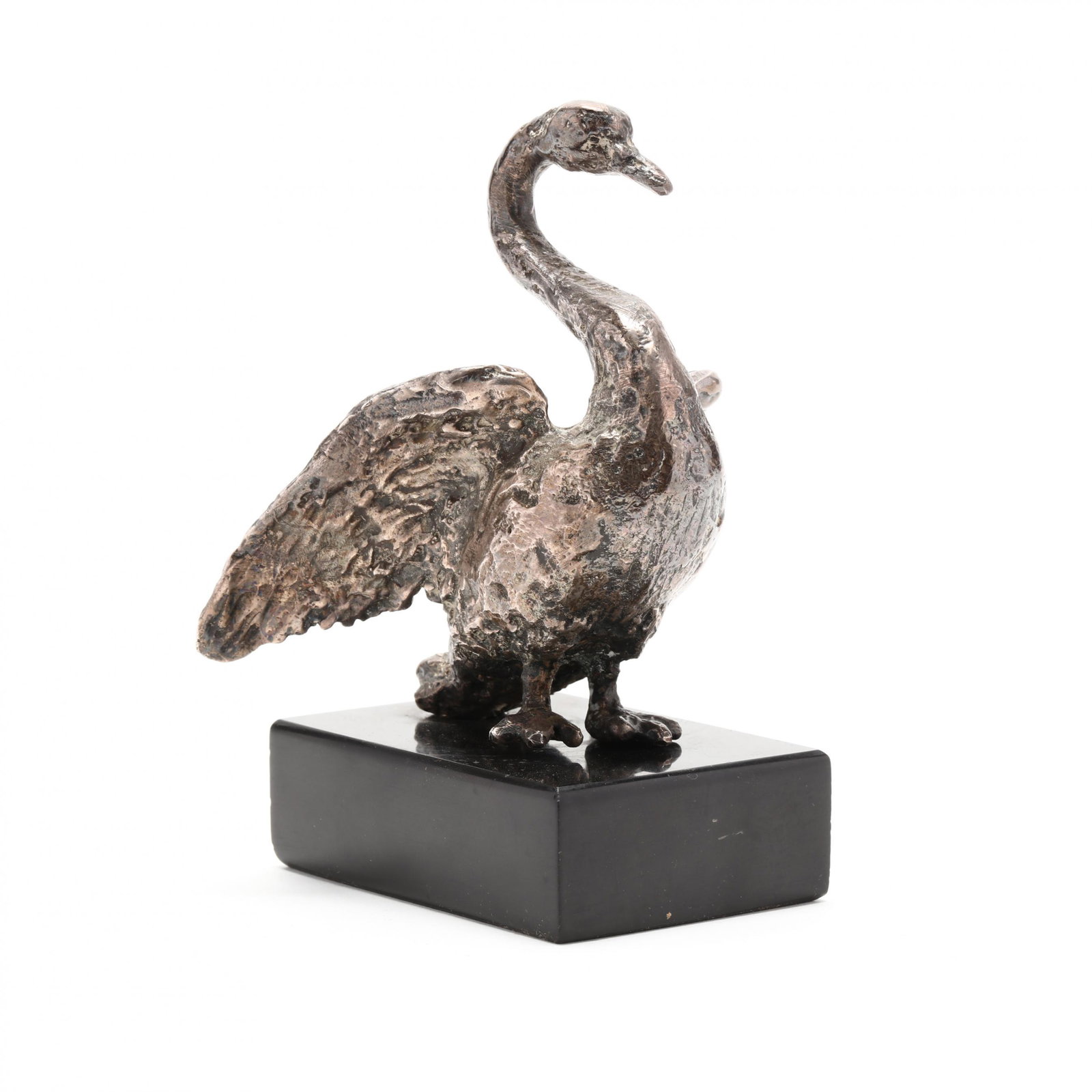 Jesse C. Beesley (TN,1901-1980), Silver Swan Sculpture (1 of 5)