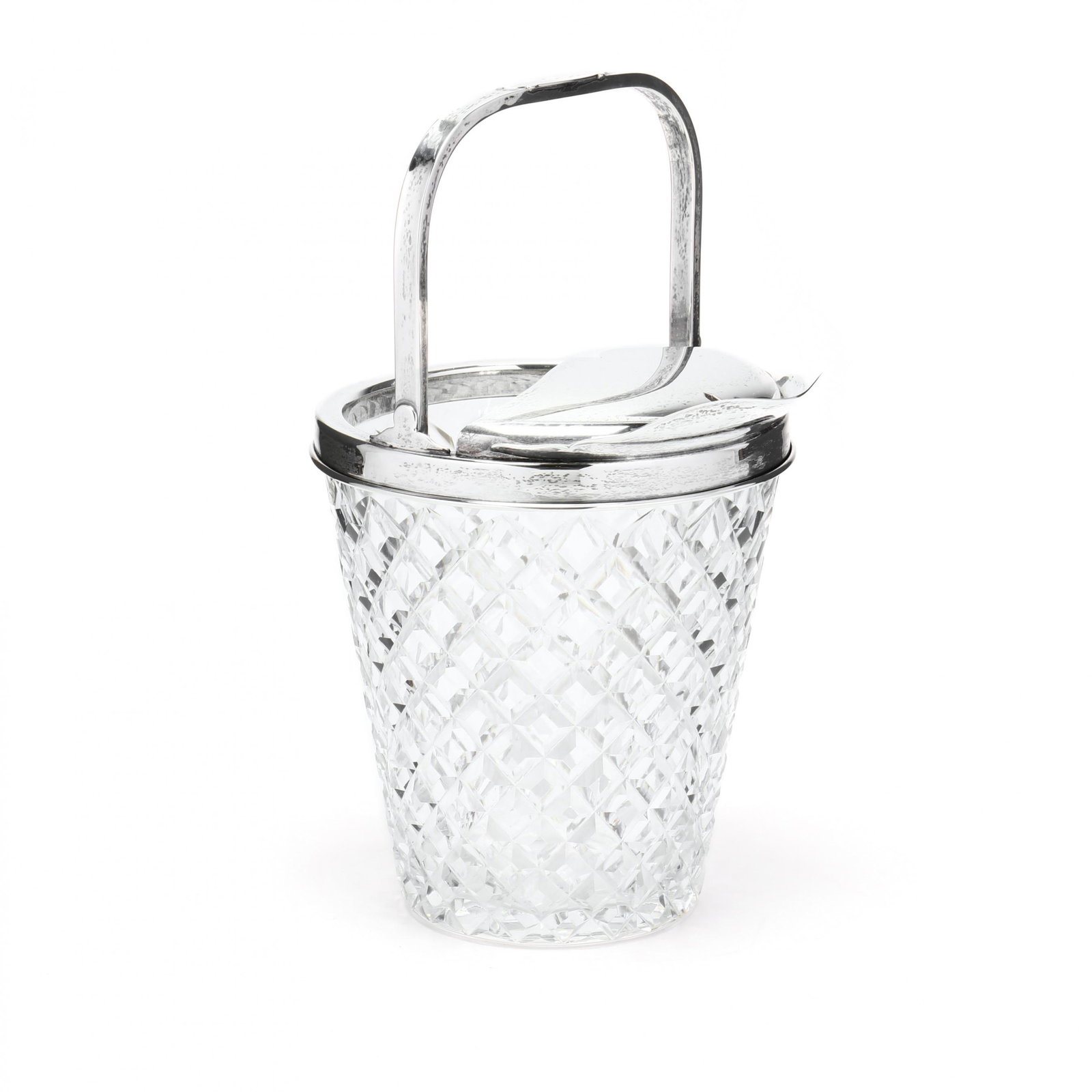 Sterling Silver & Cut Glass Ice Bucket (1 of 7)