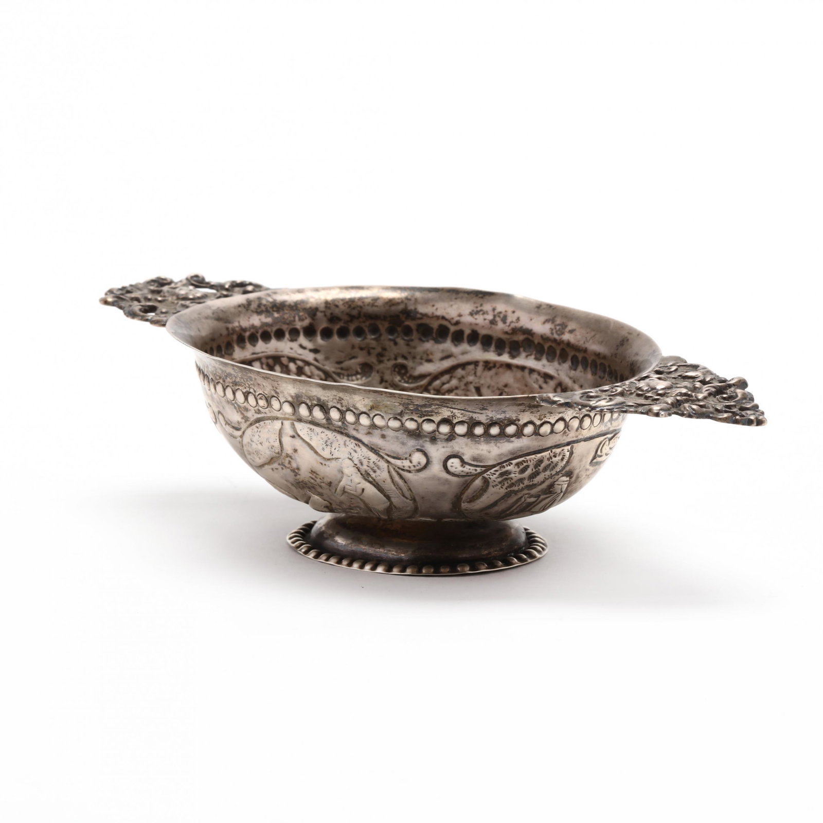 An Antique Dutch Silver Two-Handled Brandy Bowl (1 of 7)