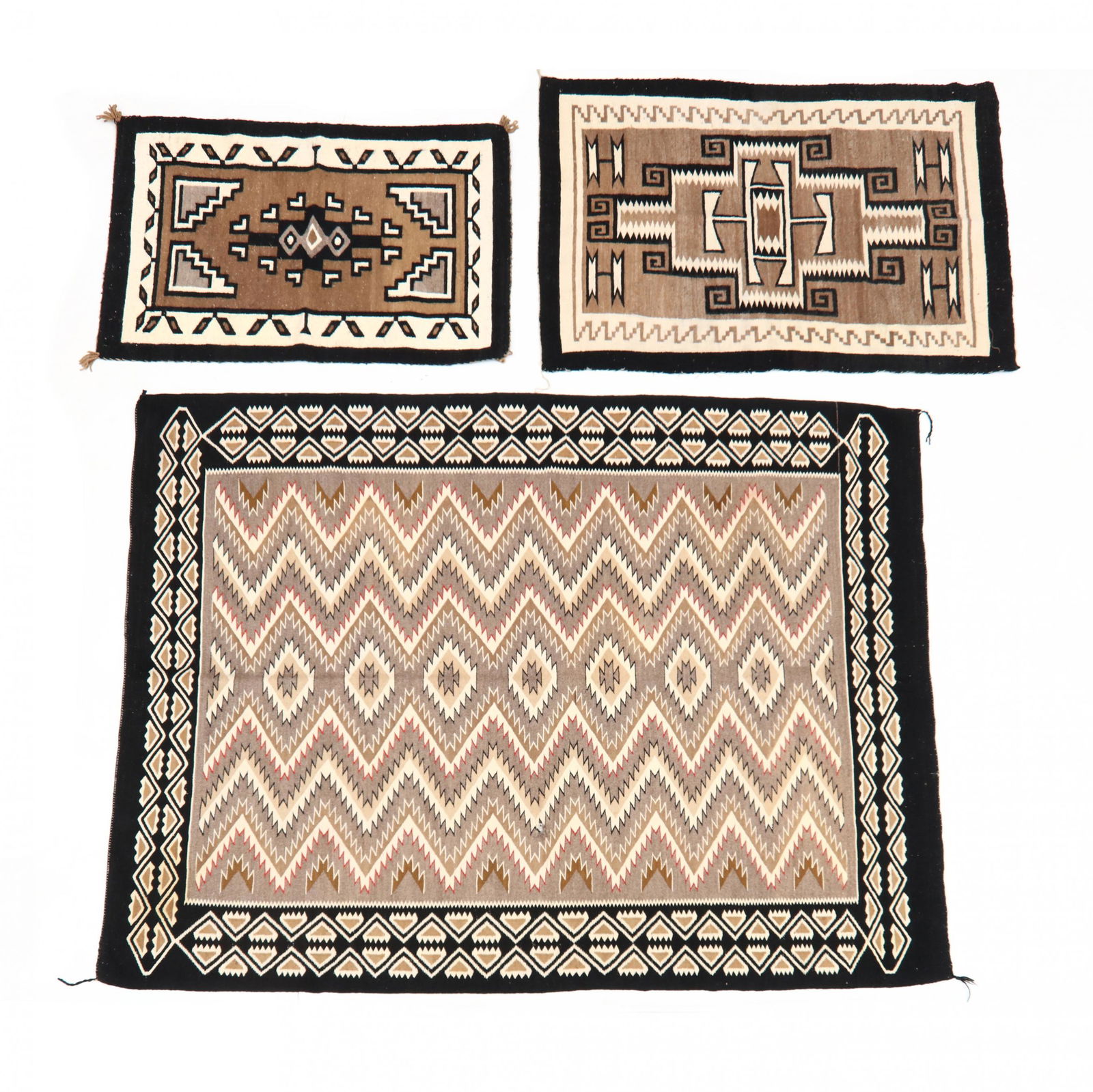Three Navajo Area Rugs (1 of 6)