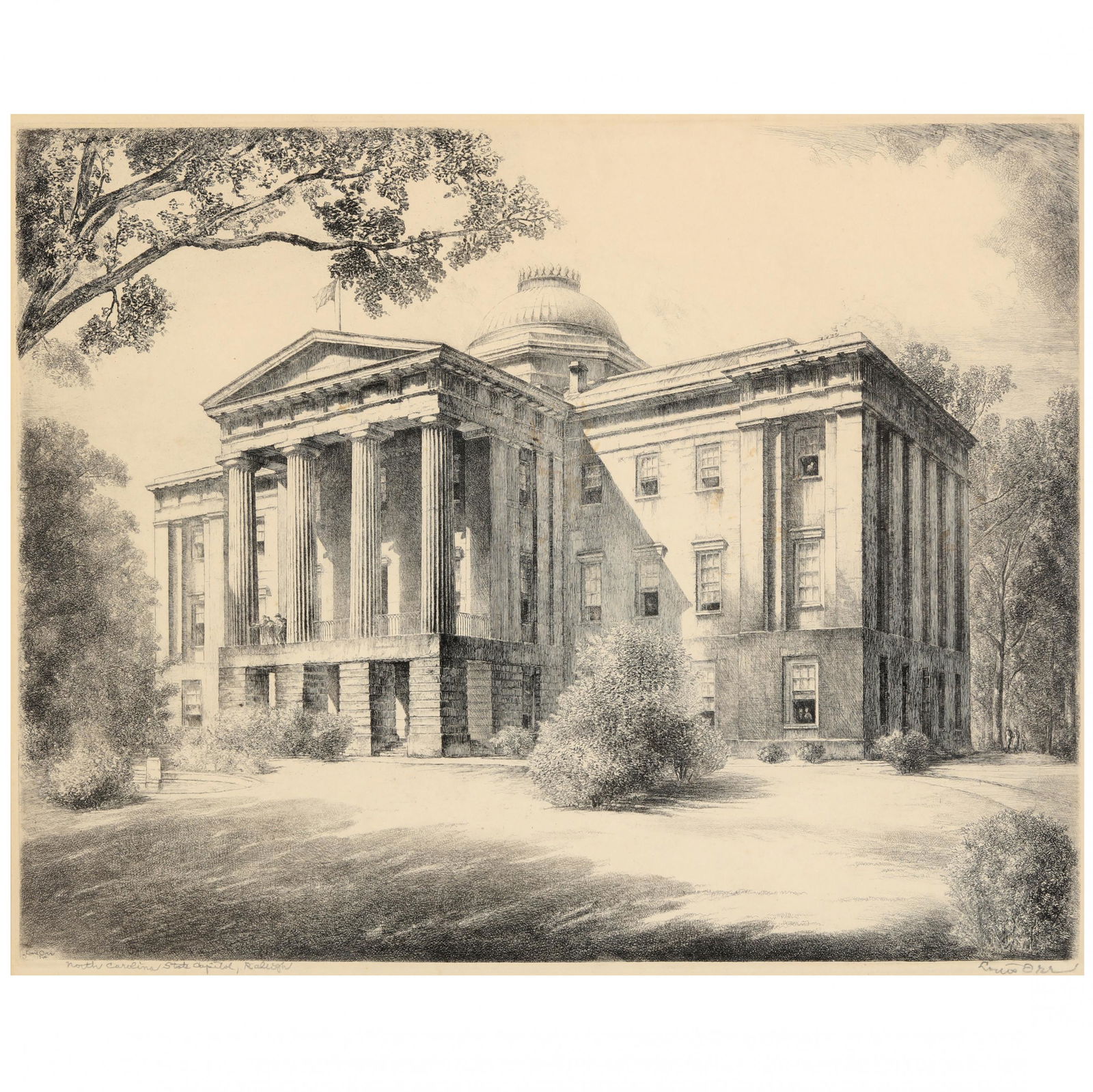 Louis Orr (American, 1879-1961),  North Carolina State (1 of 5)