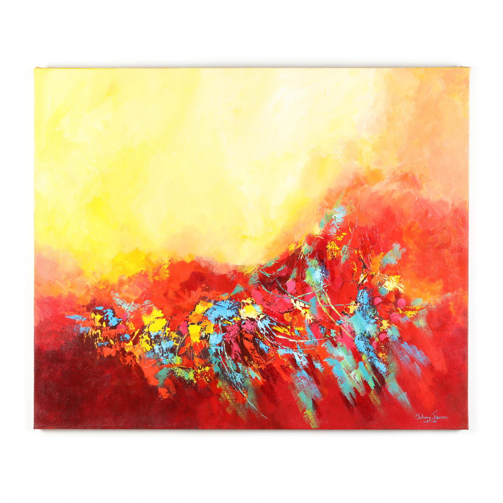 Johnny P. Johnson (American, b. 1936),  River Bank (1 of 4)