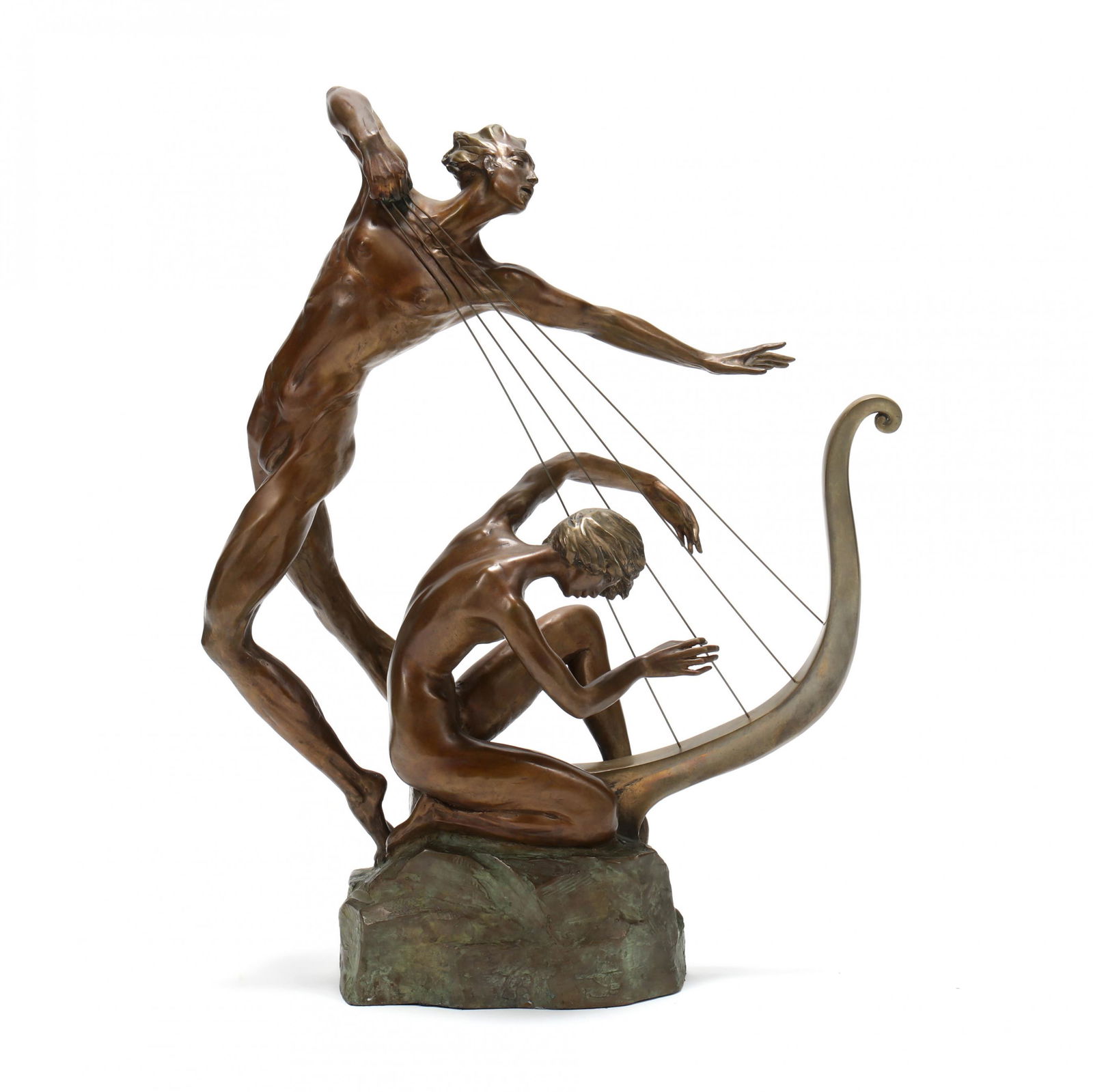 Misha Frid (Russian, b. 1938),  Harp Player (1 of 8)