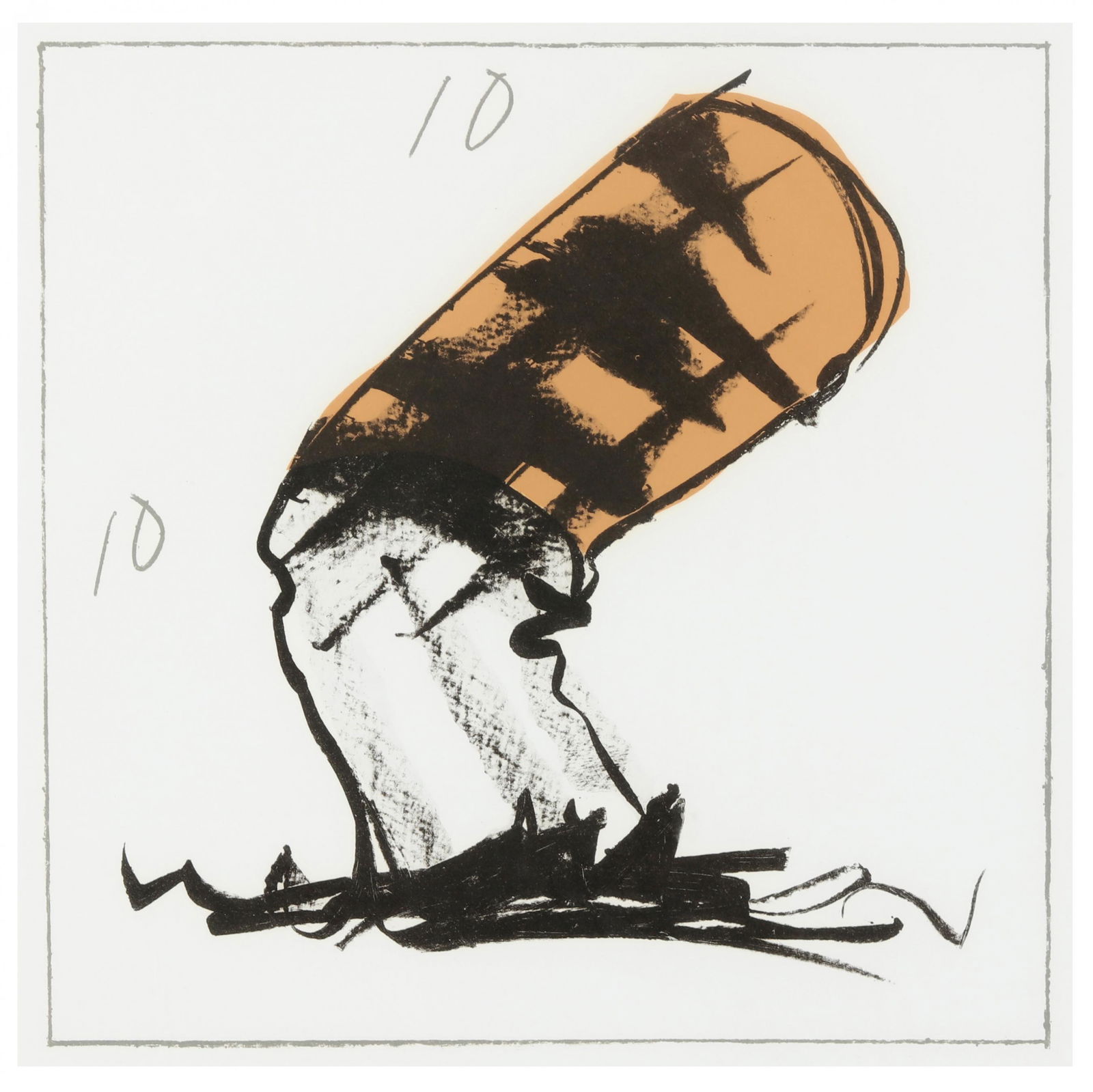 Claes Oldenburg (American, b. 1929),  Butt for Gantt (1 of 6)