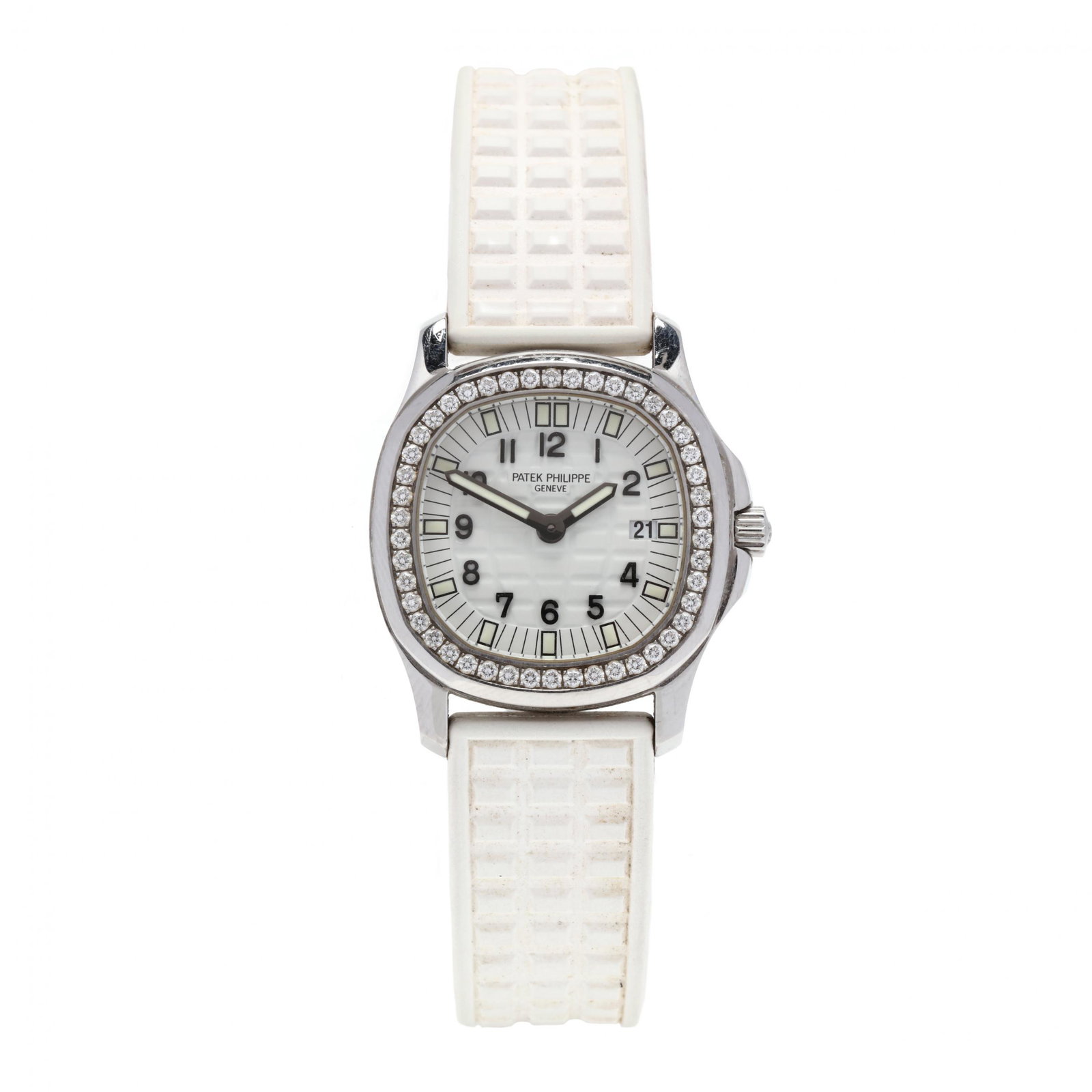 Lady's Stainless Steel and Diamond  Aquanaut  Watch, Patek Philippe (1 of 6)