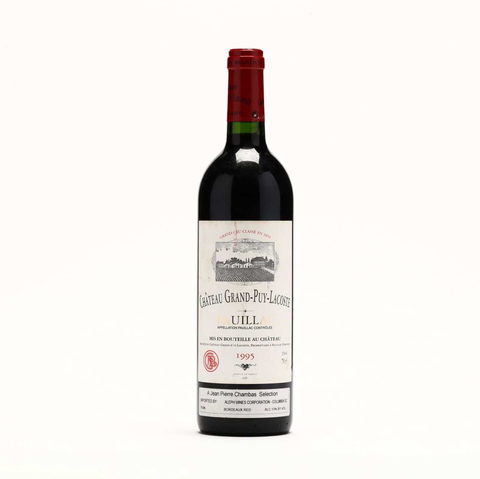 Chateau Grand-Puy-Lacoste - Vintage 1995: Chateau Grand-Puy-Lacoste - Vintage 1995Vintage 1995, Chateau Grand-Puy-Lacoste, Pauillac, into neck, lbsl (1 750 ml)