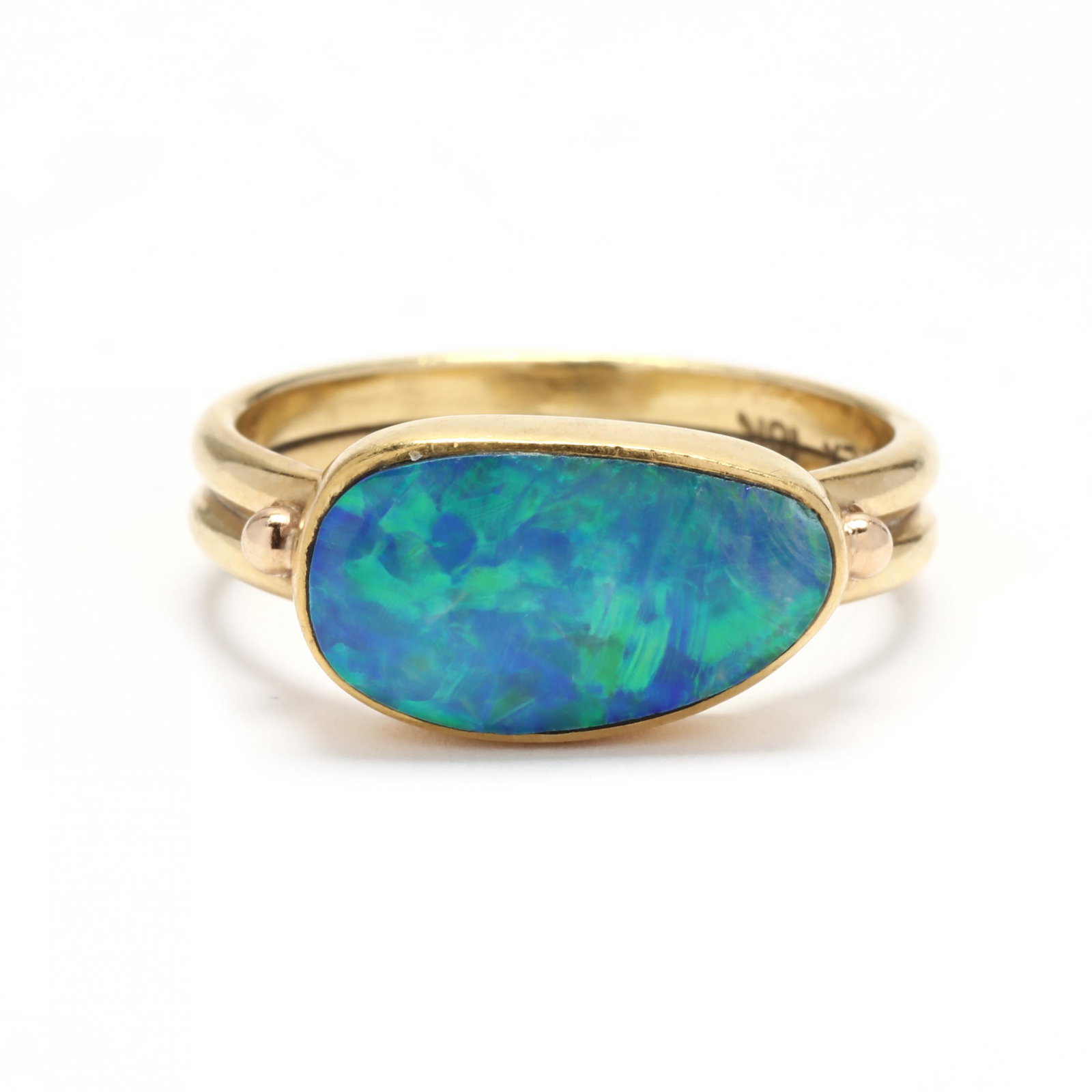 Gold and Opal Doublet Ring (1 of 5)