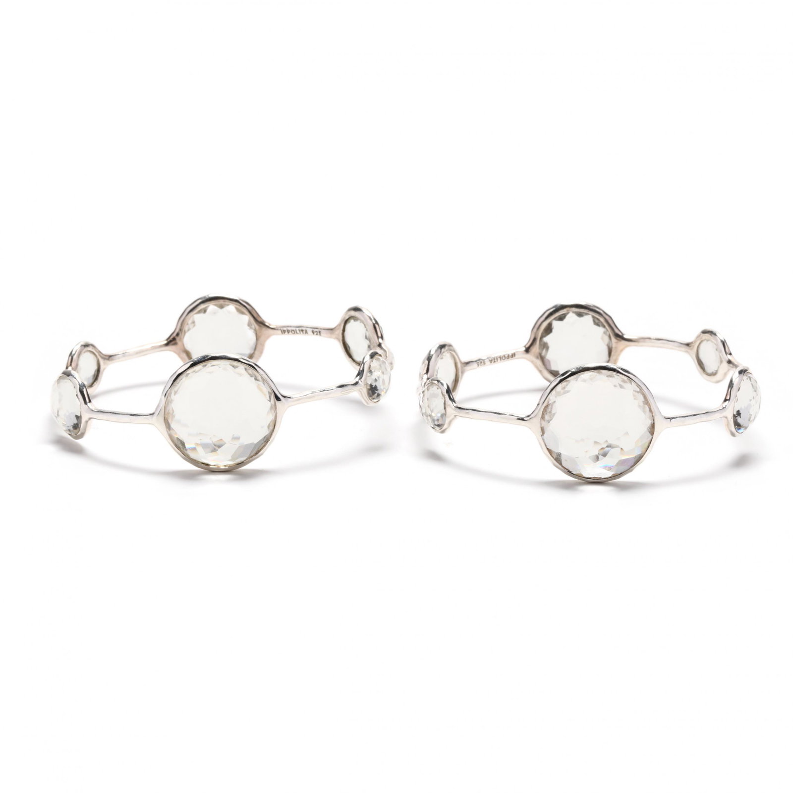 Pair of Silver Six-Stone  Rock Candy  Bracelets, Ippolita (1 of 4)