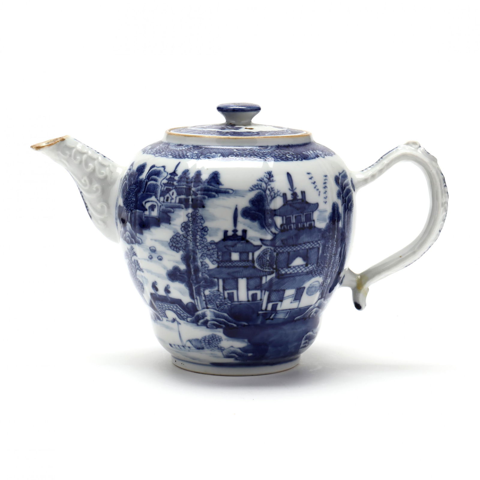 A Chinese Export Blue and White Teapot (1 of 6)