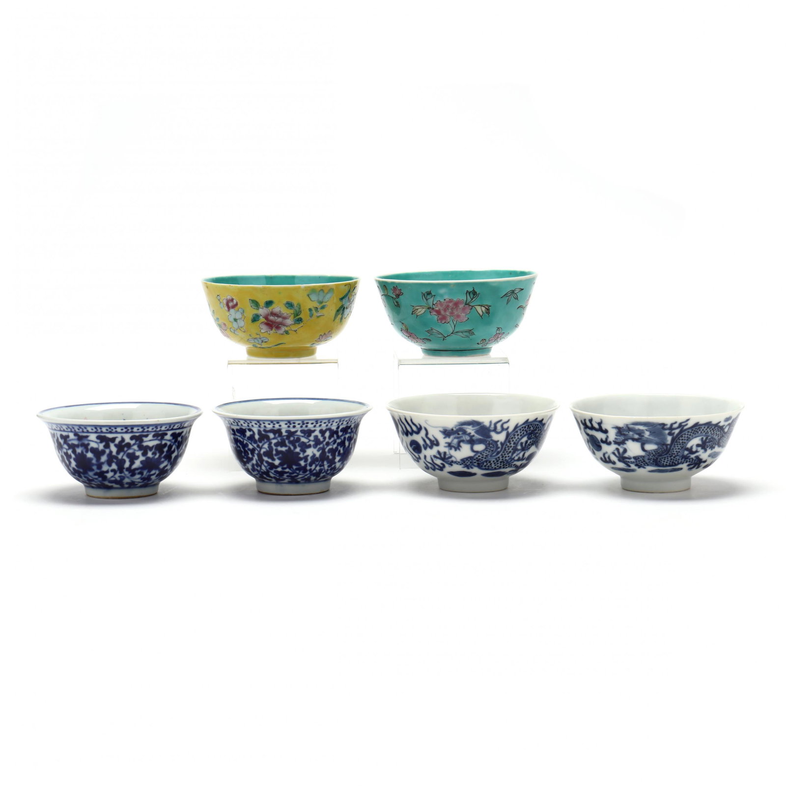 A Group of Three Pairs of Chinese Porcelain Bowls (1 of 9)