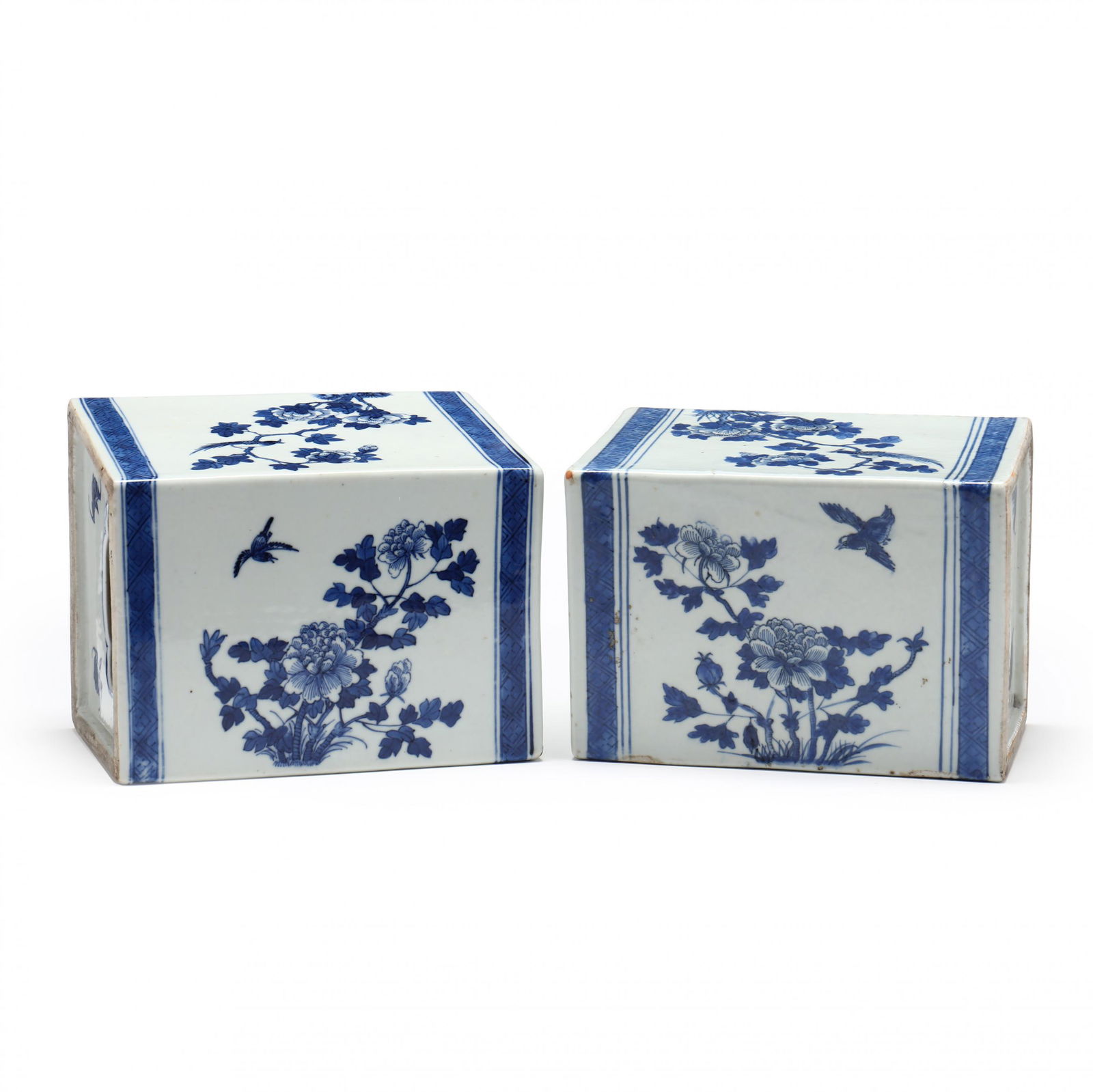 A Pair of Chinese Porcelain Blue and White Pillows (1 of 8)