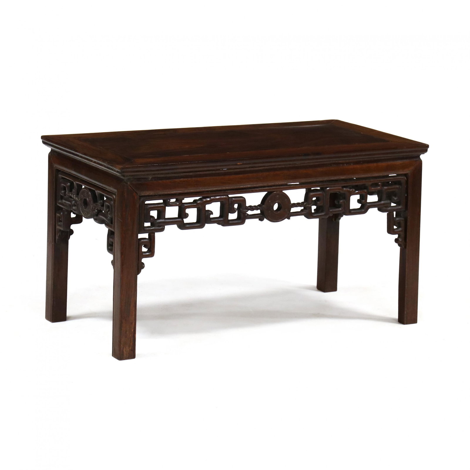 Chinese Carved Hardwood Low Table (1 of 4)