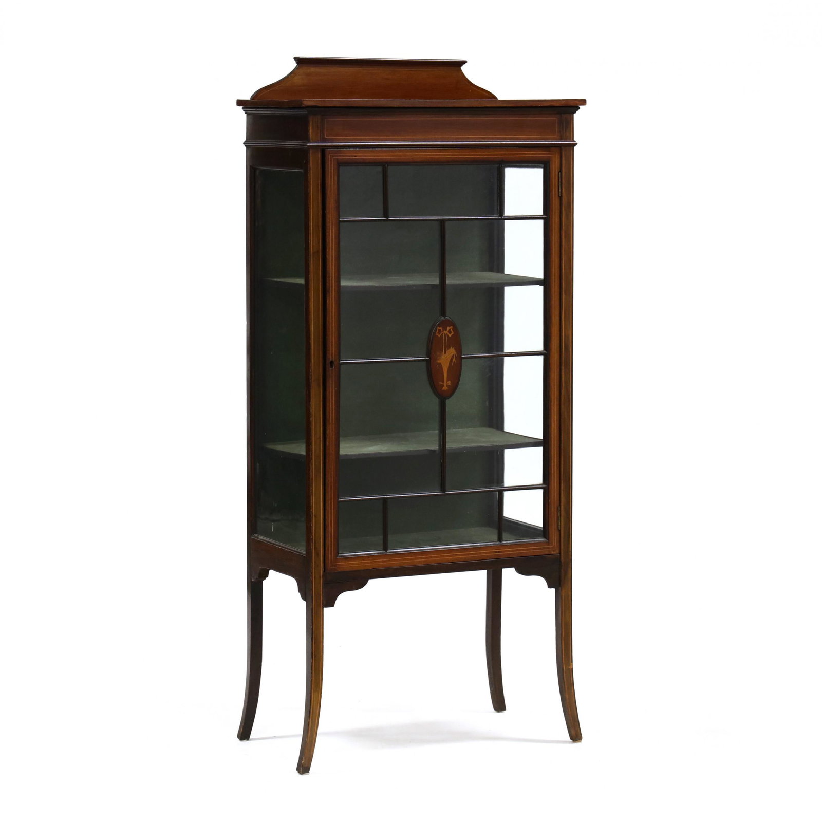 Edwardian Inlaid Mahogany Diminutive Vitrine (1 of 5)