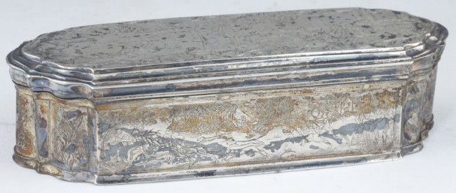 Dutch Silver Tobacco Box, 18th century