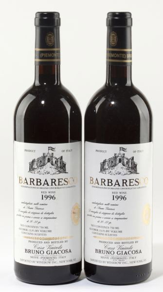 Barbaresco: Barbaresco - Vintage 1996 Bruno Giacosa (93pts WS) Removed from EuroCaves of an avid wine collector. 2 bottles